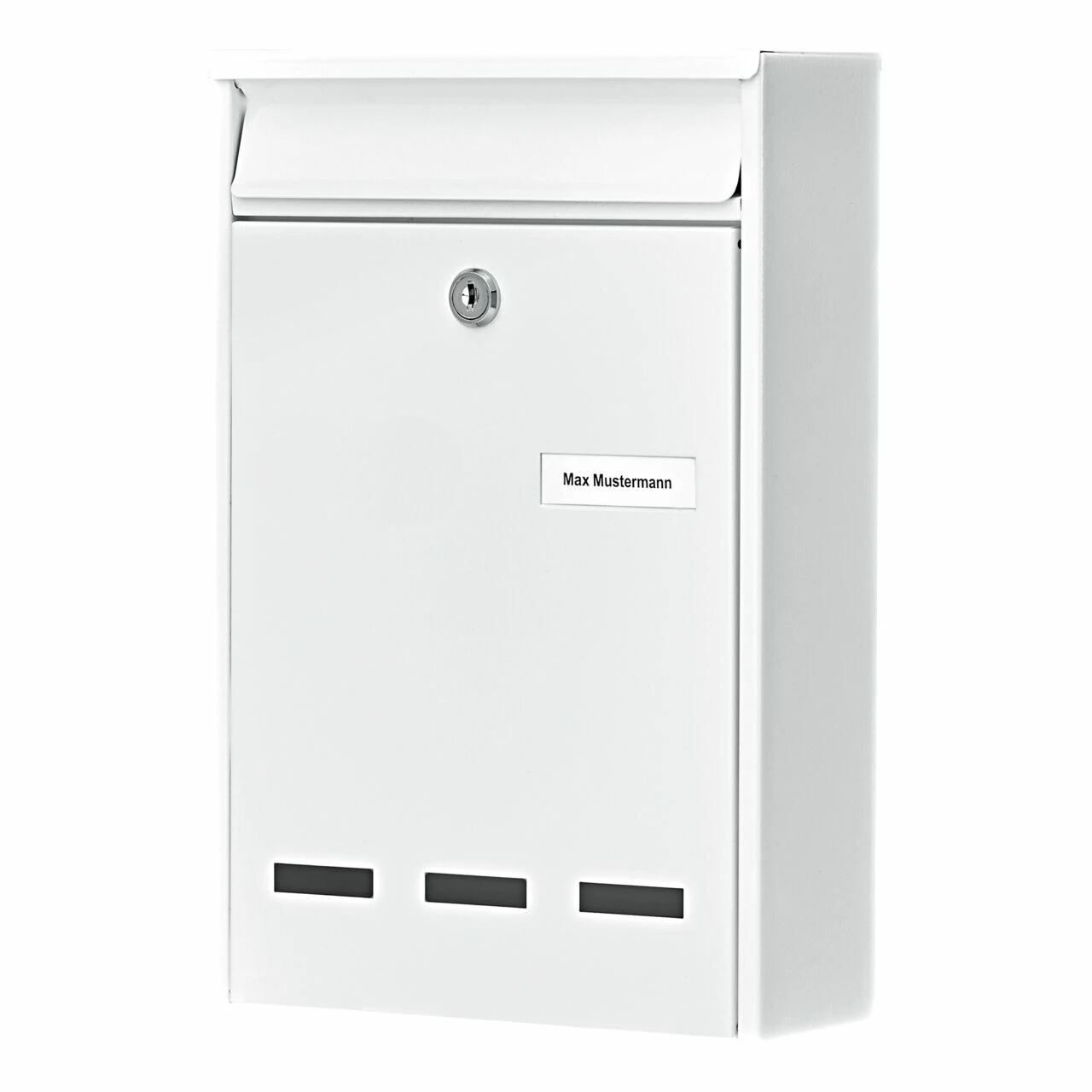 Briefkasten Stahl-lackiert Pocket 5871 W weiss