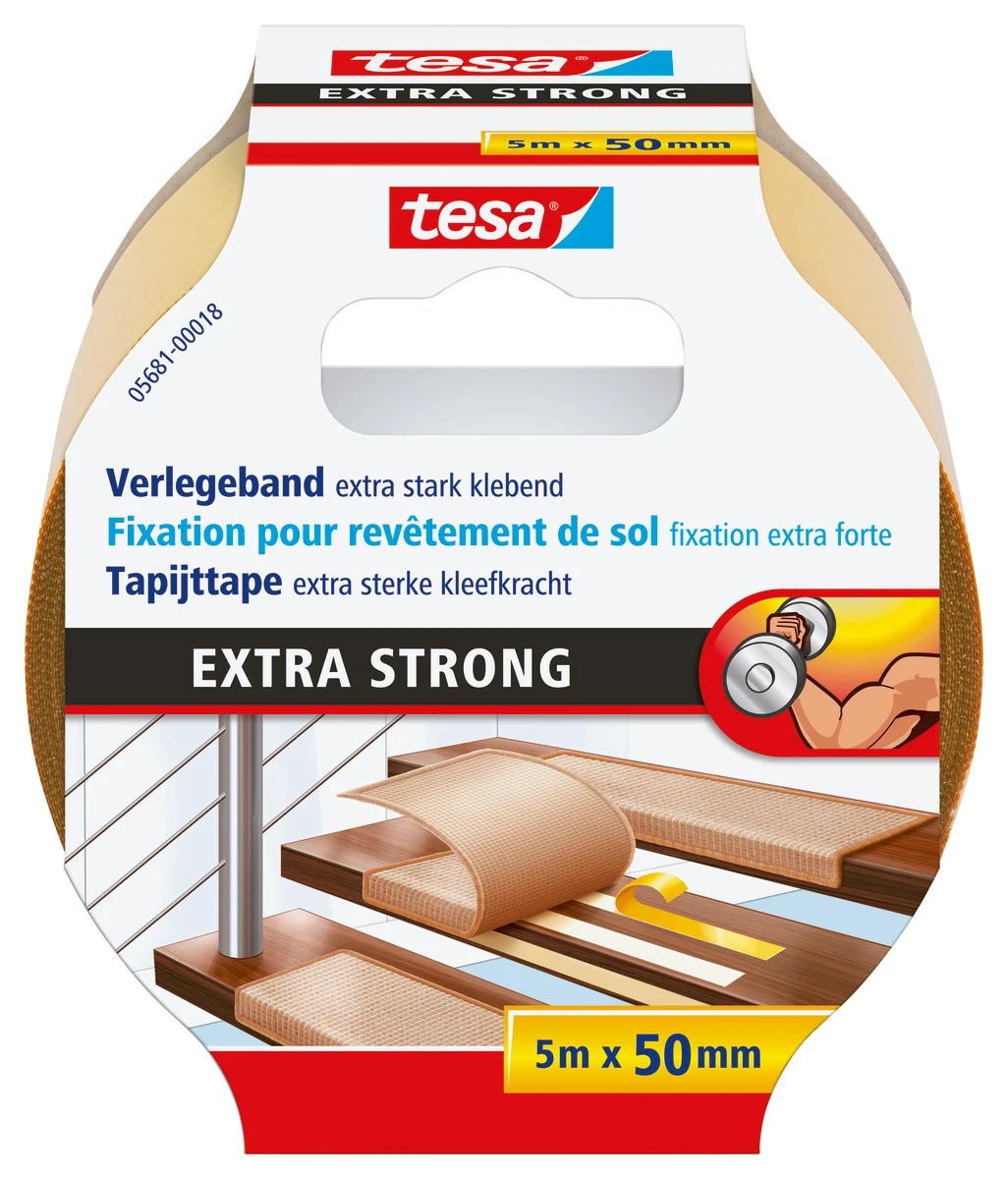 tesa Verlegeband extra stark 5 m - 50 mm