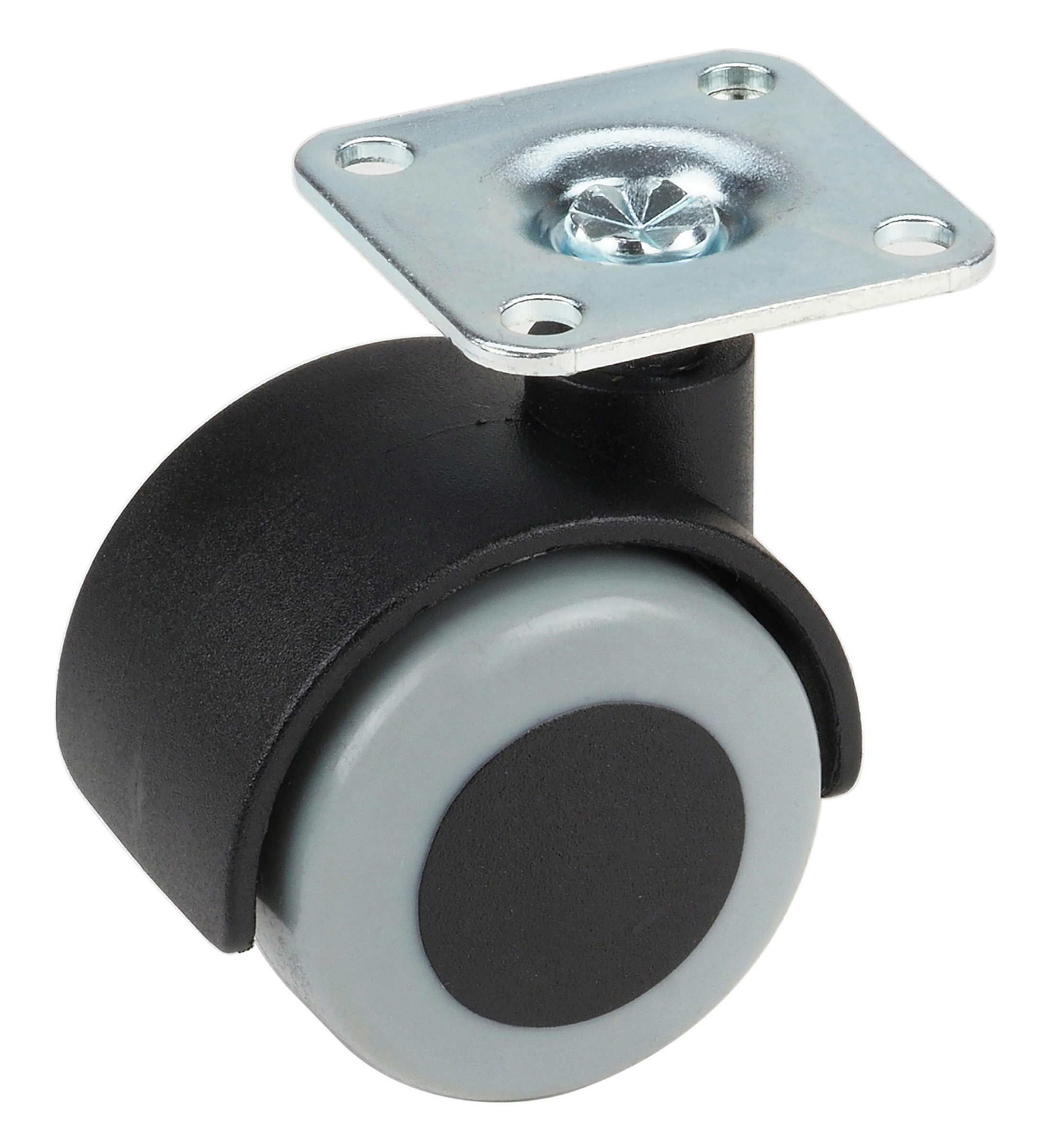 Doppelrolle für empfindliche Böden, TPE, 40 mm, Tragkr. 30 kg