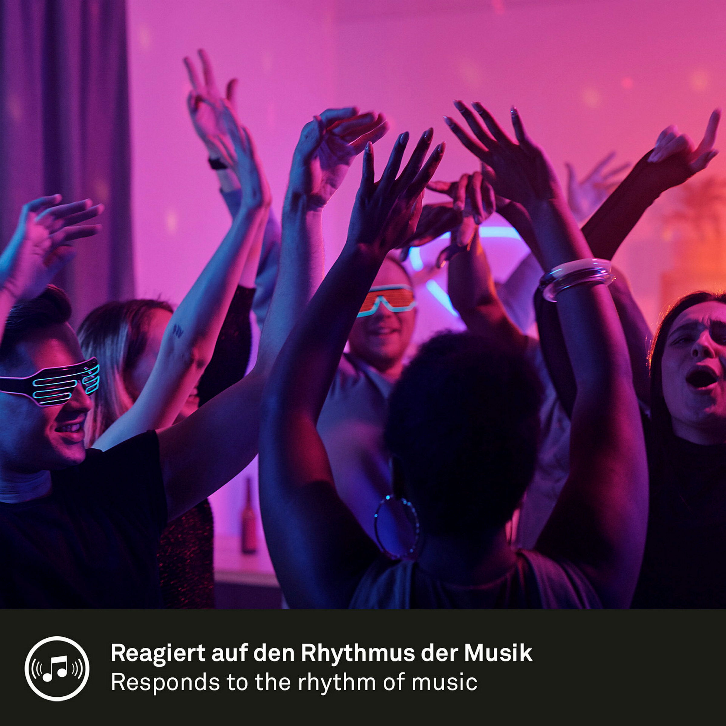 Magic RGB-LED Flexband, 3m, inkl. Musiksensor