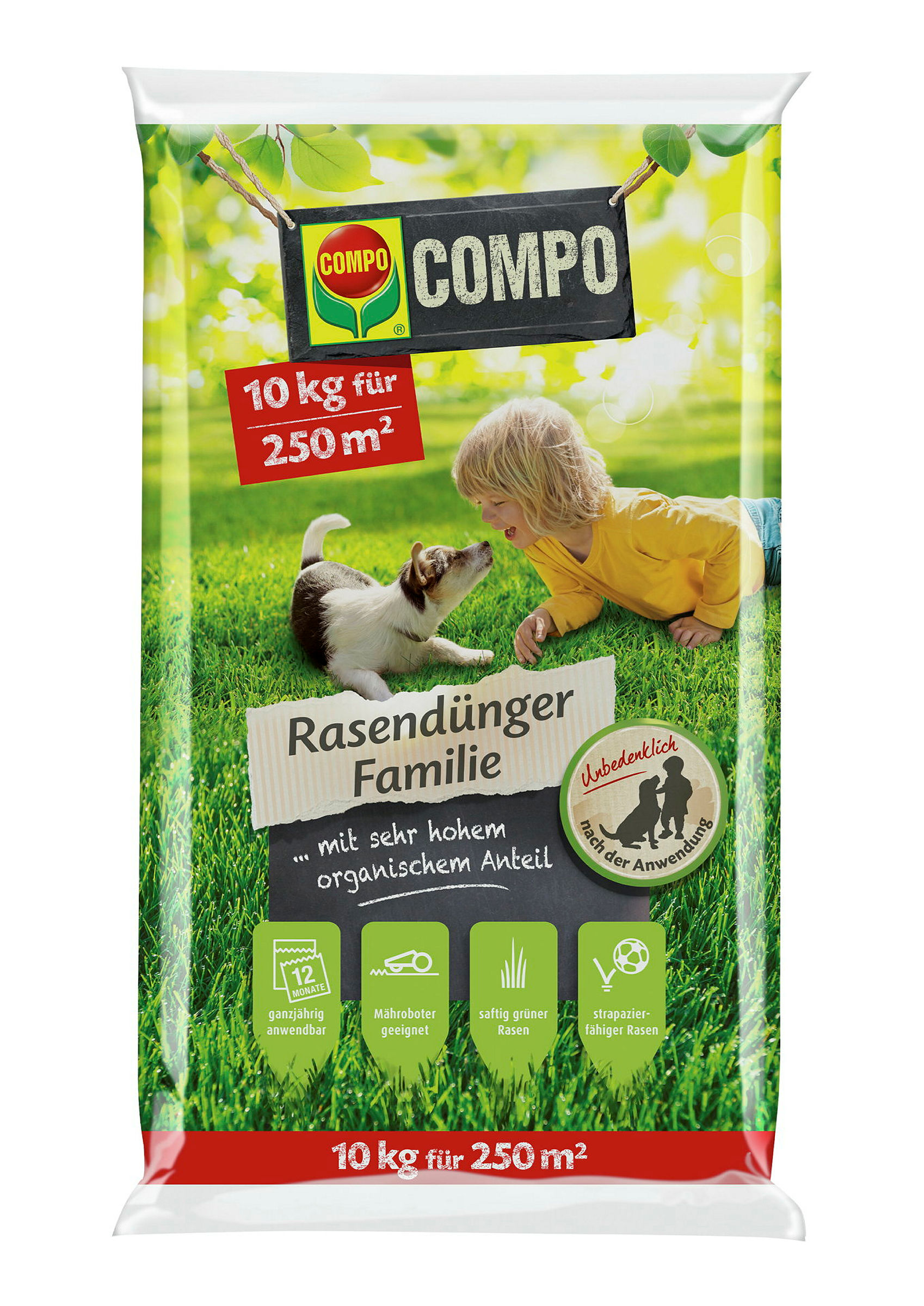 COMPO Rasendünger Familie10 kg