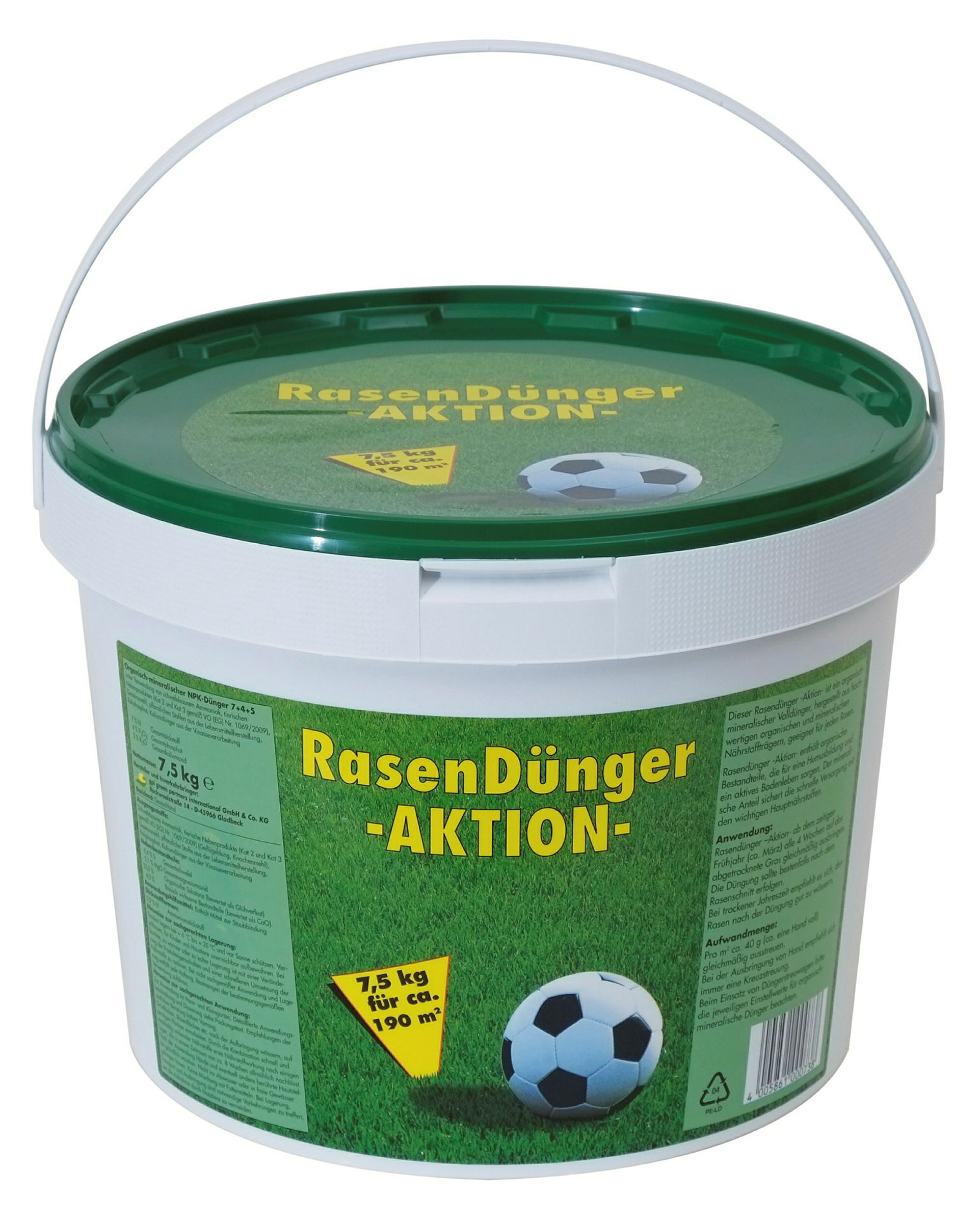 Rasendünger - Aktion - 7,5 kg im Eimer