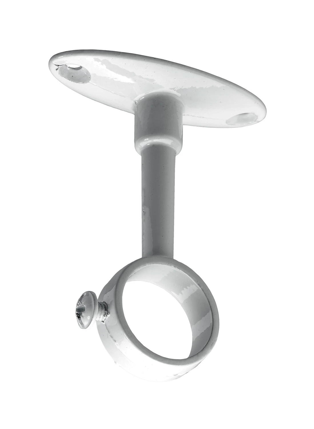 Mittelträger D20mm mit Fixierschraube, weiß