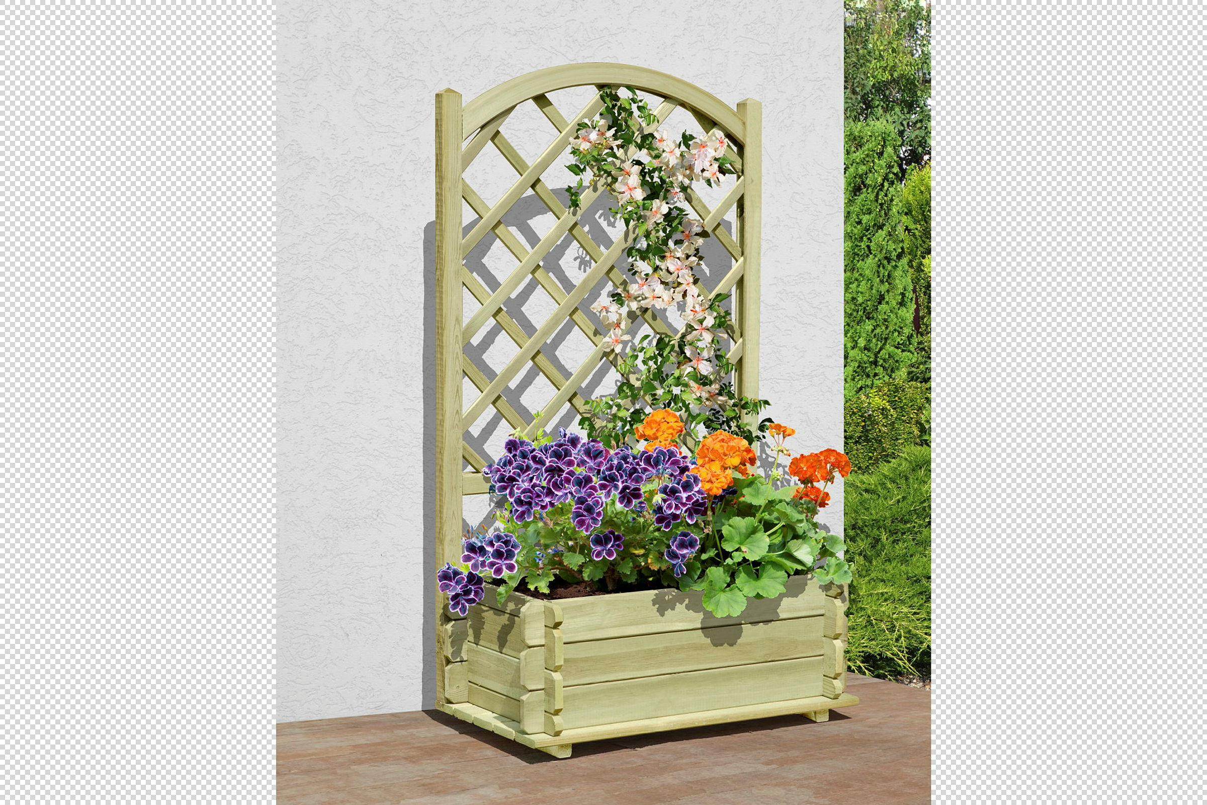 SENA Pflanzkasten grün 80x45x32cm