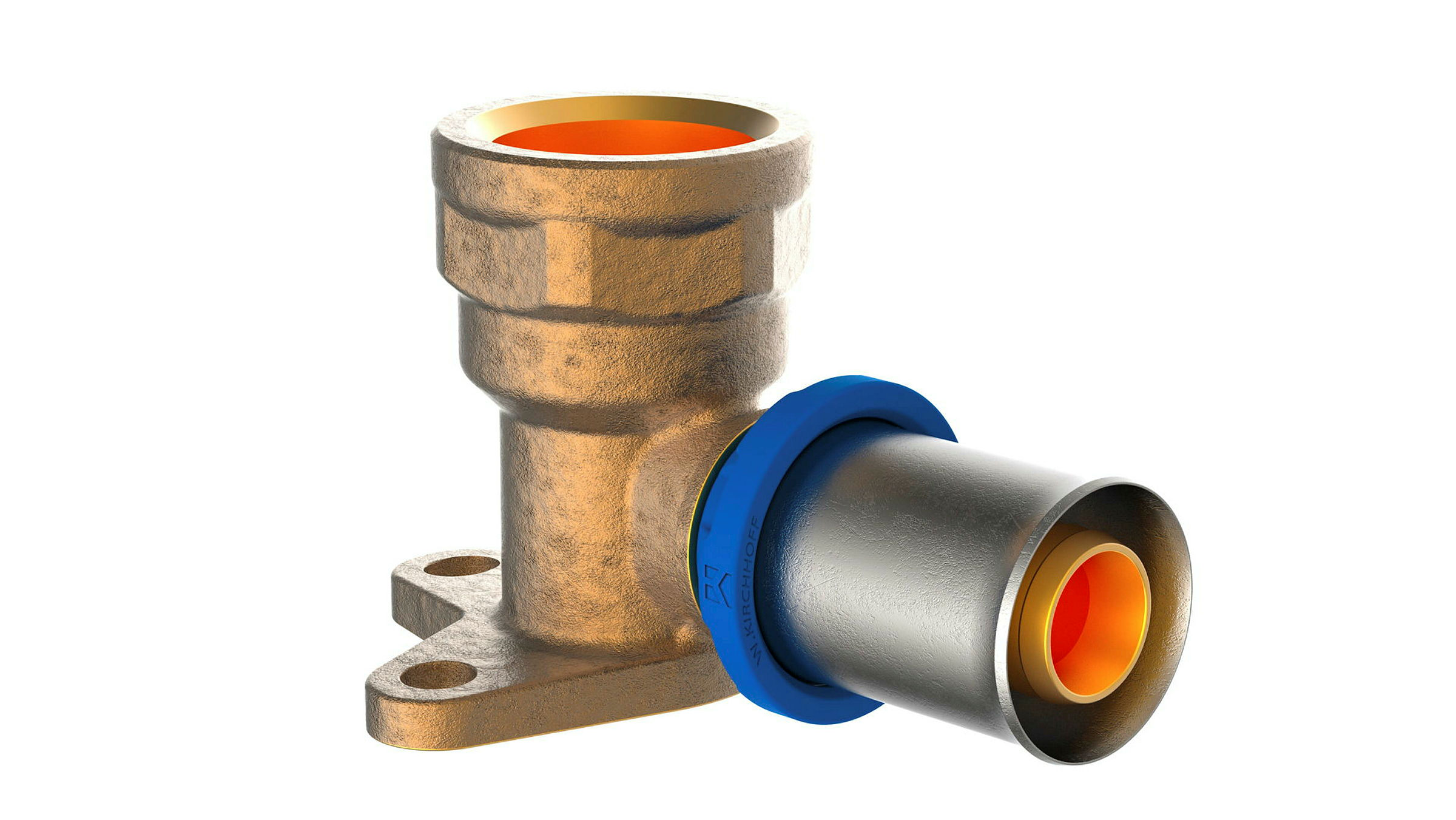 MS Wandscheibe, blank, 20 mm x 1/2''IG, Pressfitting für MSVR