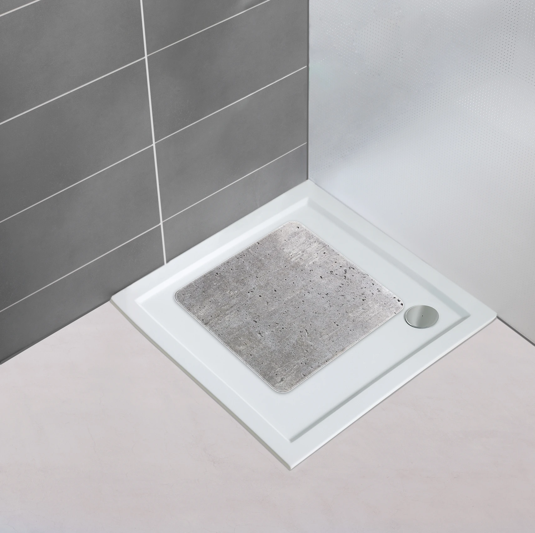 Duscheinlage Modell Concrete 54x54cm