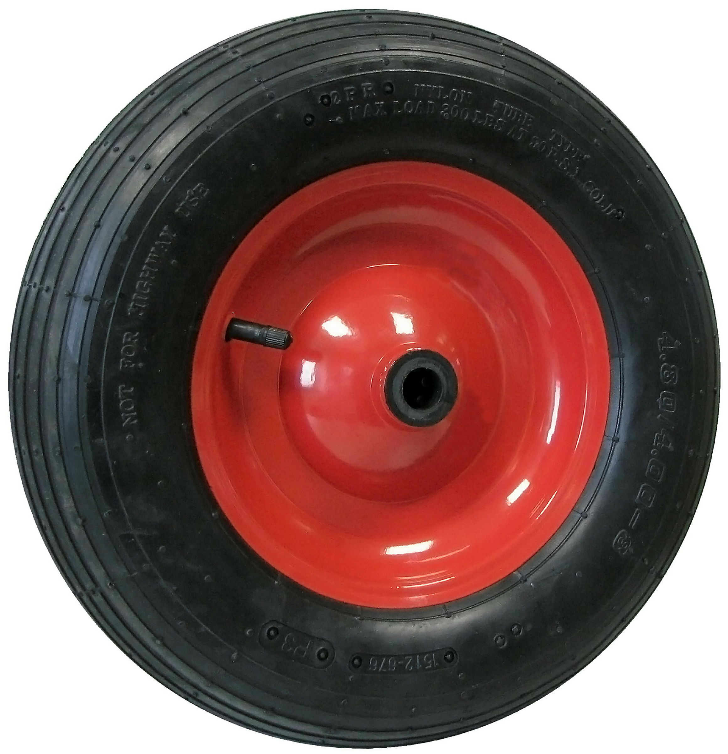 Luftrad, Rillenprofil, 400x100 mm, Nabe 20x88 mm, Tragkr. 250 kg