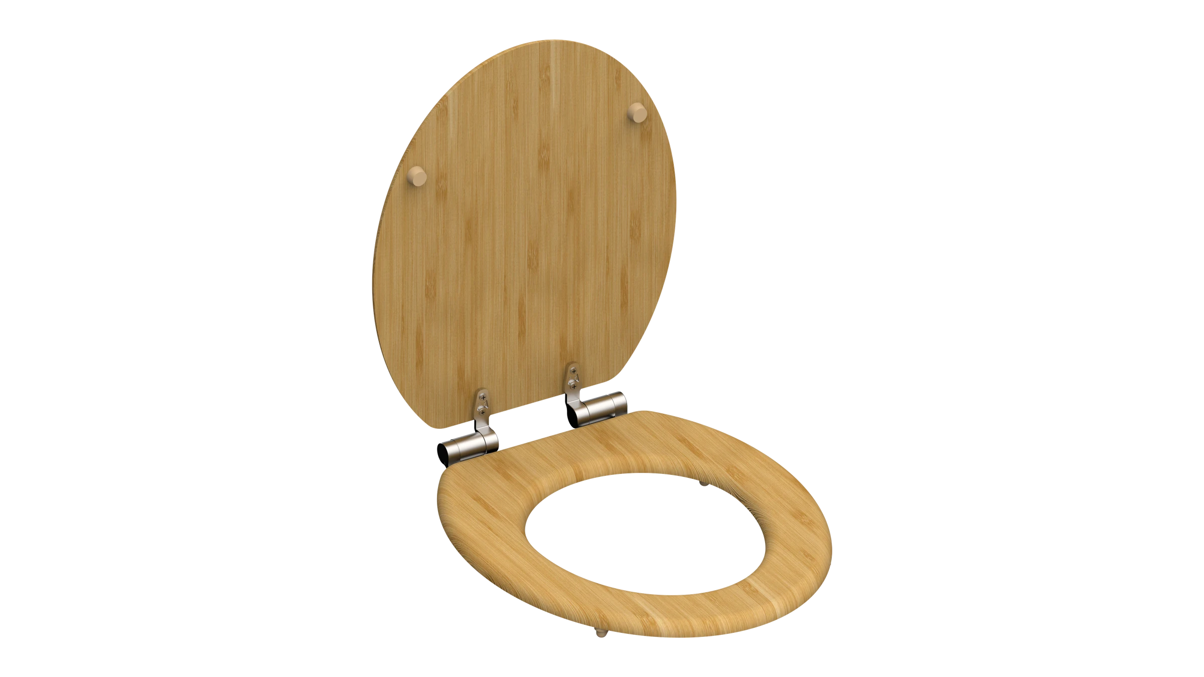 WC-Sitz NATURAL BAMBOO, Bambus, mit Absenkautomatik