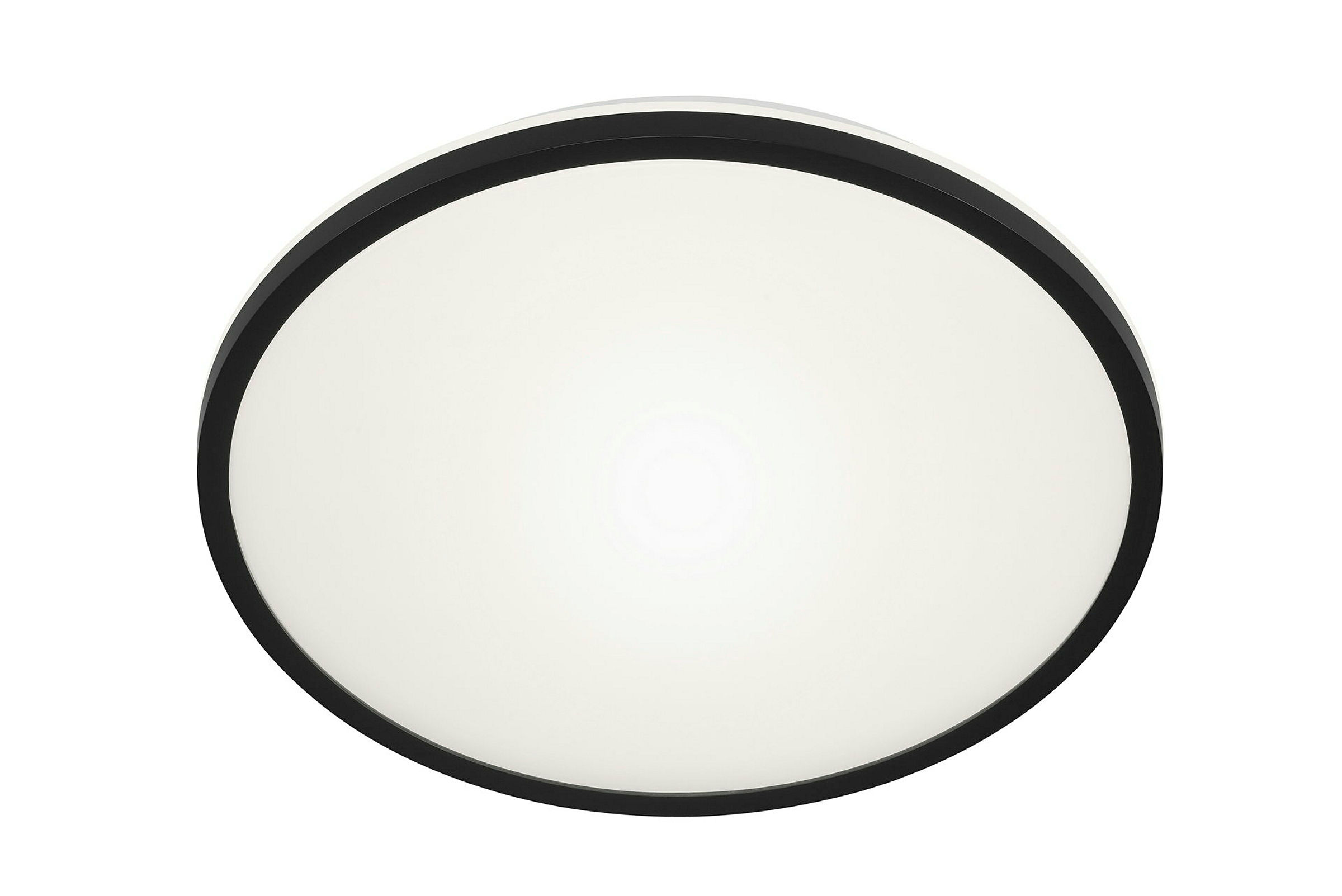 LED Deckenleuchte mit Backlighteffekt, schwarz, 1xLED/15W