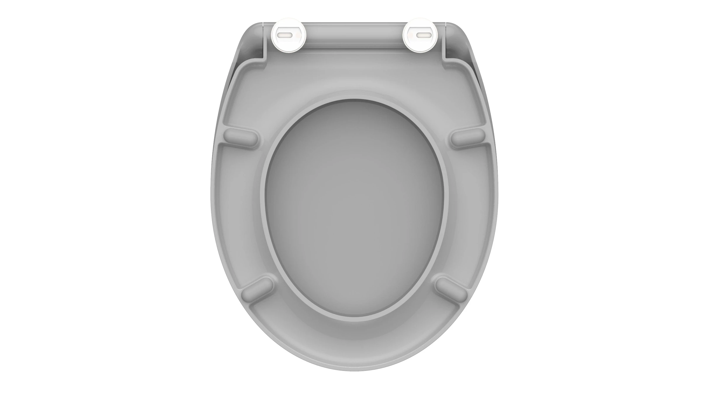 Duroplast WC-Sitz GREY, mit Absenkautomatik und Schnellverschluss