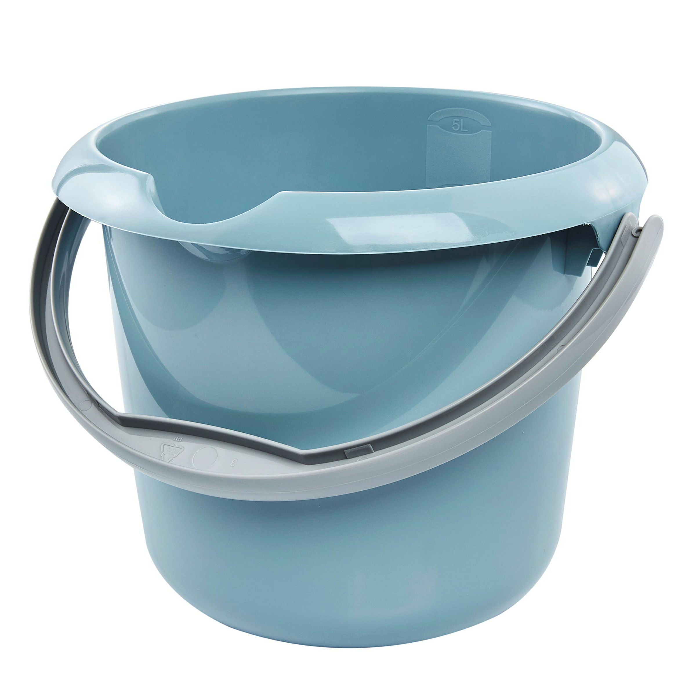 keeeper Eimer mit Ausguss, ergonomischer Griff, 5 l, Mika, Nordic Blue