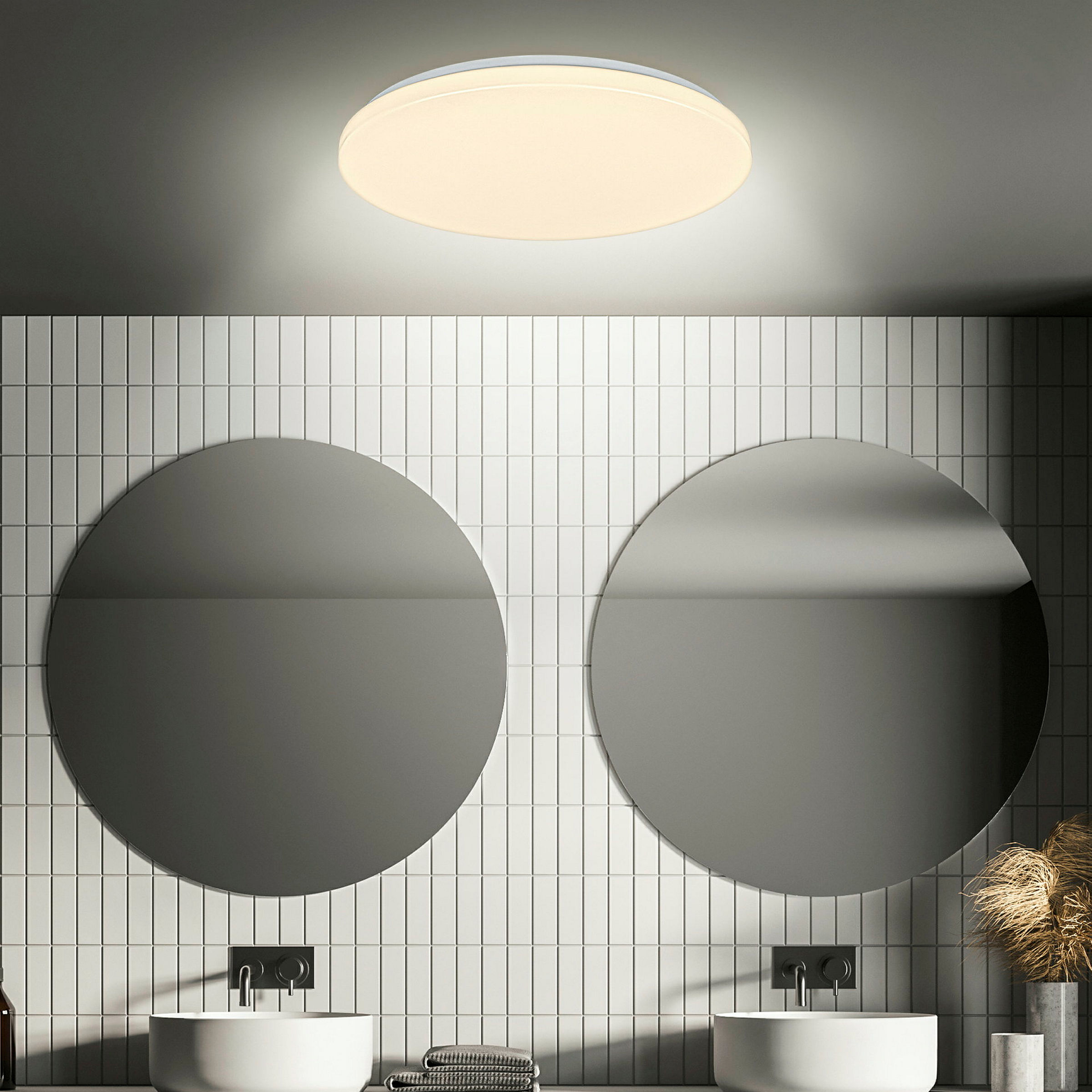 WALK LED ceiling light,sensor,Weiß, LED/13W, IP54