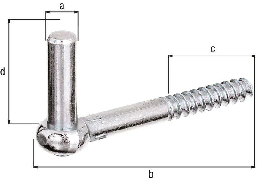 Kloben zum Einschrauben J-Haken Ø13/115x57 verzinkt