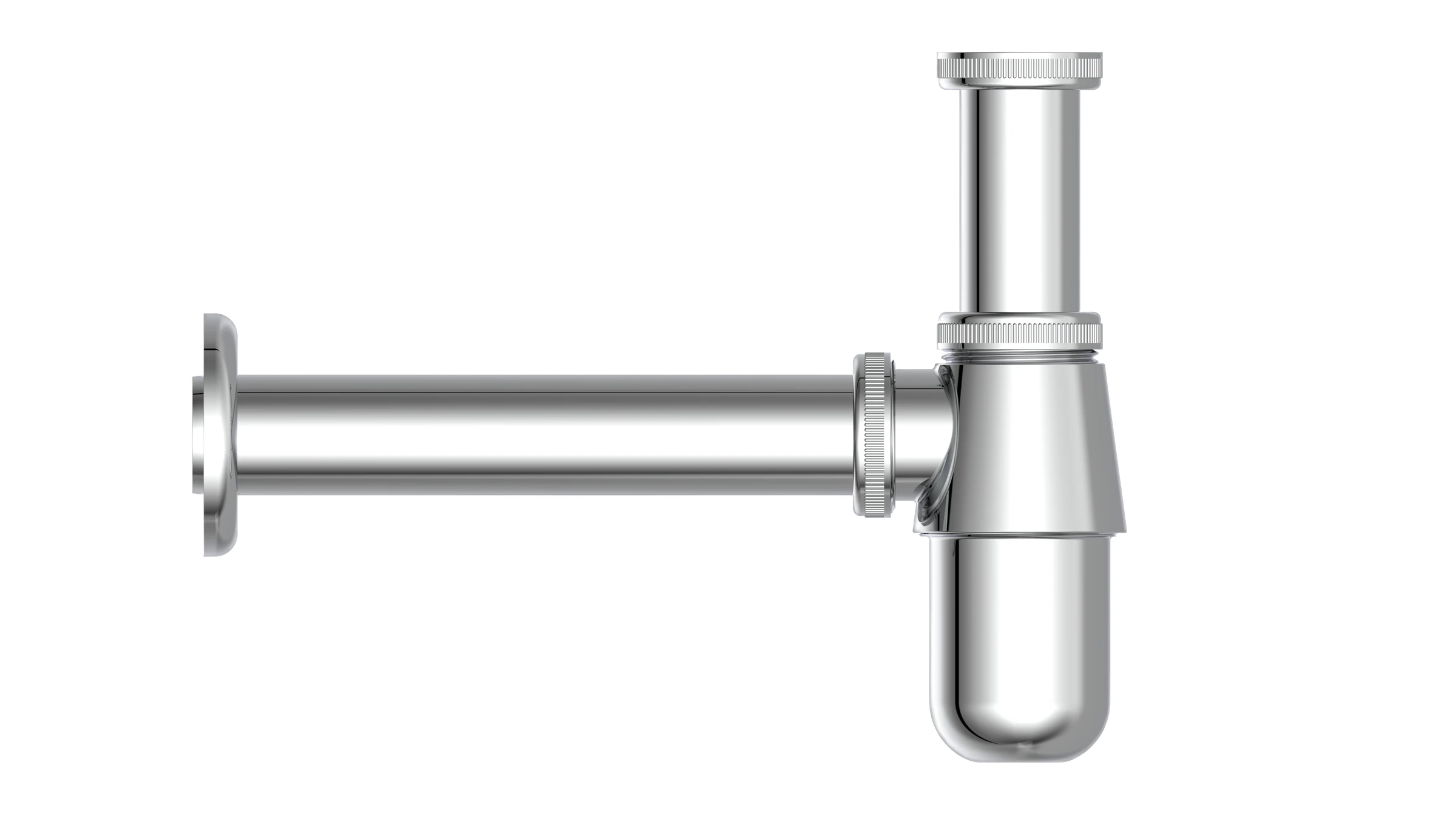 Flaschensiphon, Chrom, 1 1/4'' x 32 mm