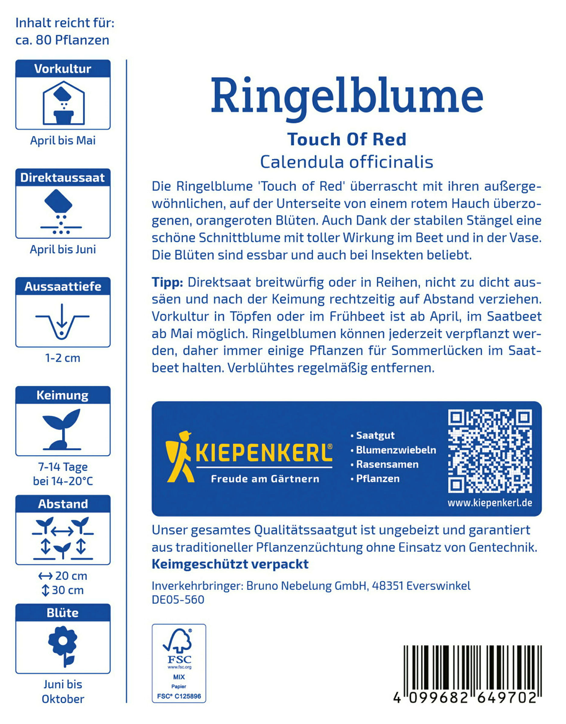 Kiepenkerl Ringelblume Touch Of Red