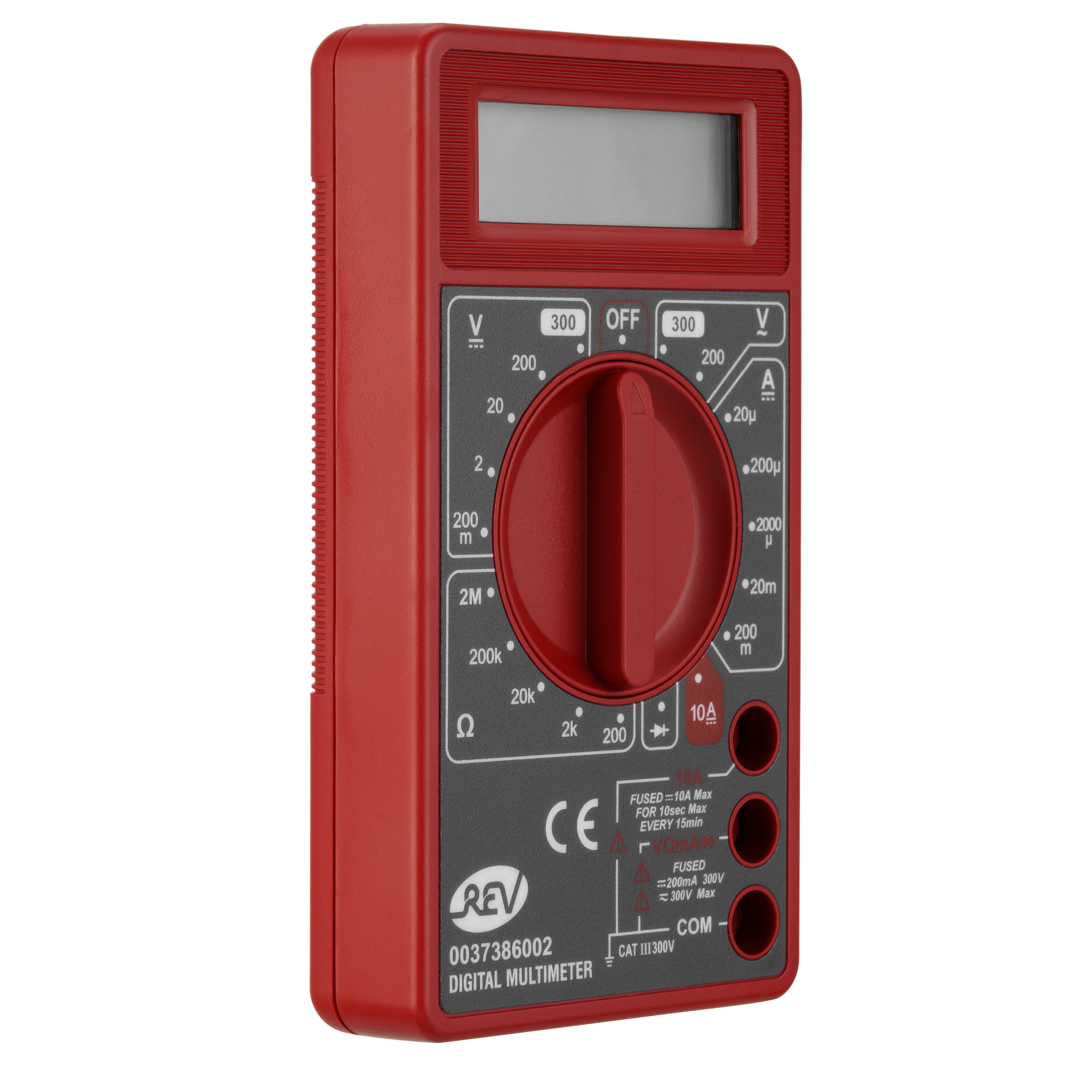 Vielfachmessgerät digital Basic schwarz/rot