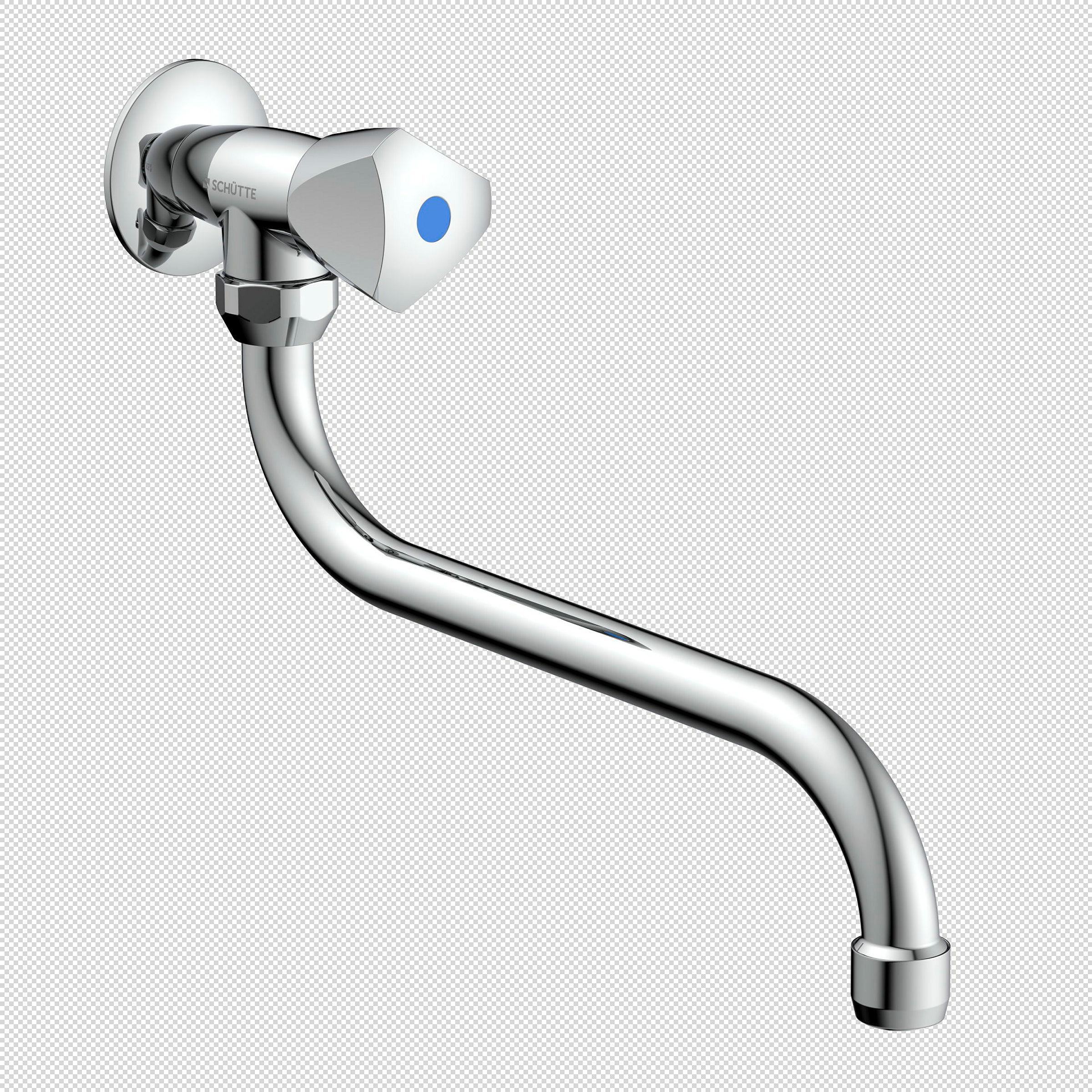 CARNEO Wand-Schwenkventil, Chrom