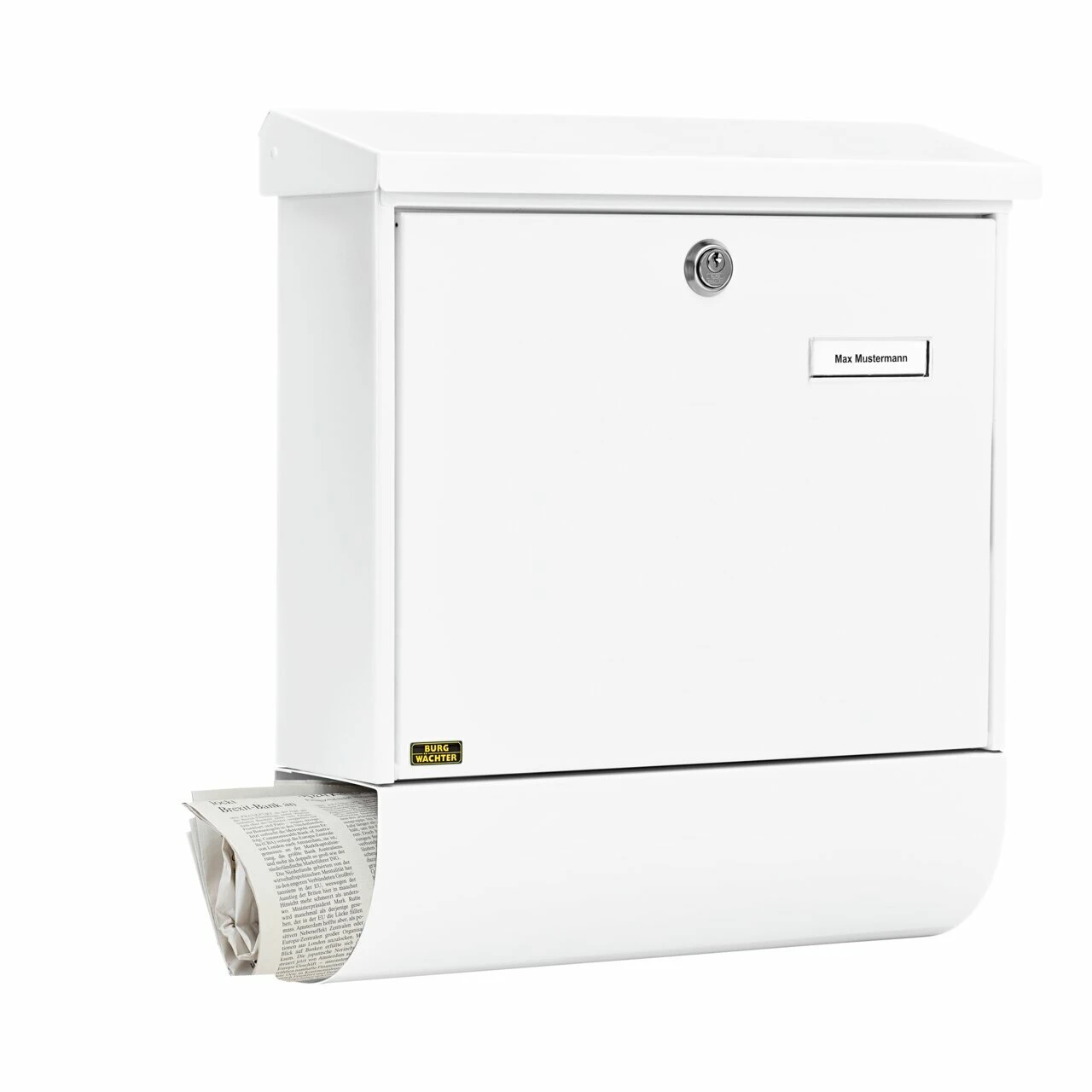 Briefkasten-Set Stahl-lack. Vario 86720W weiss