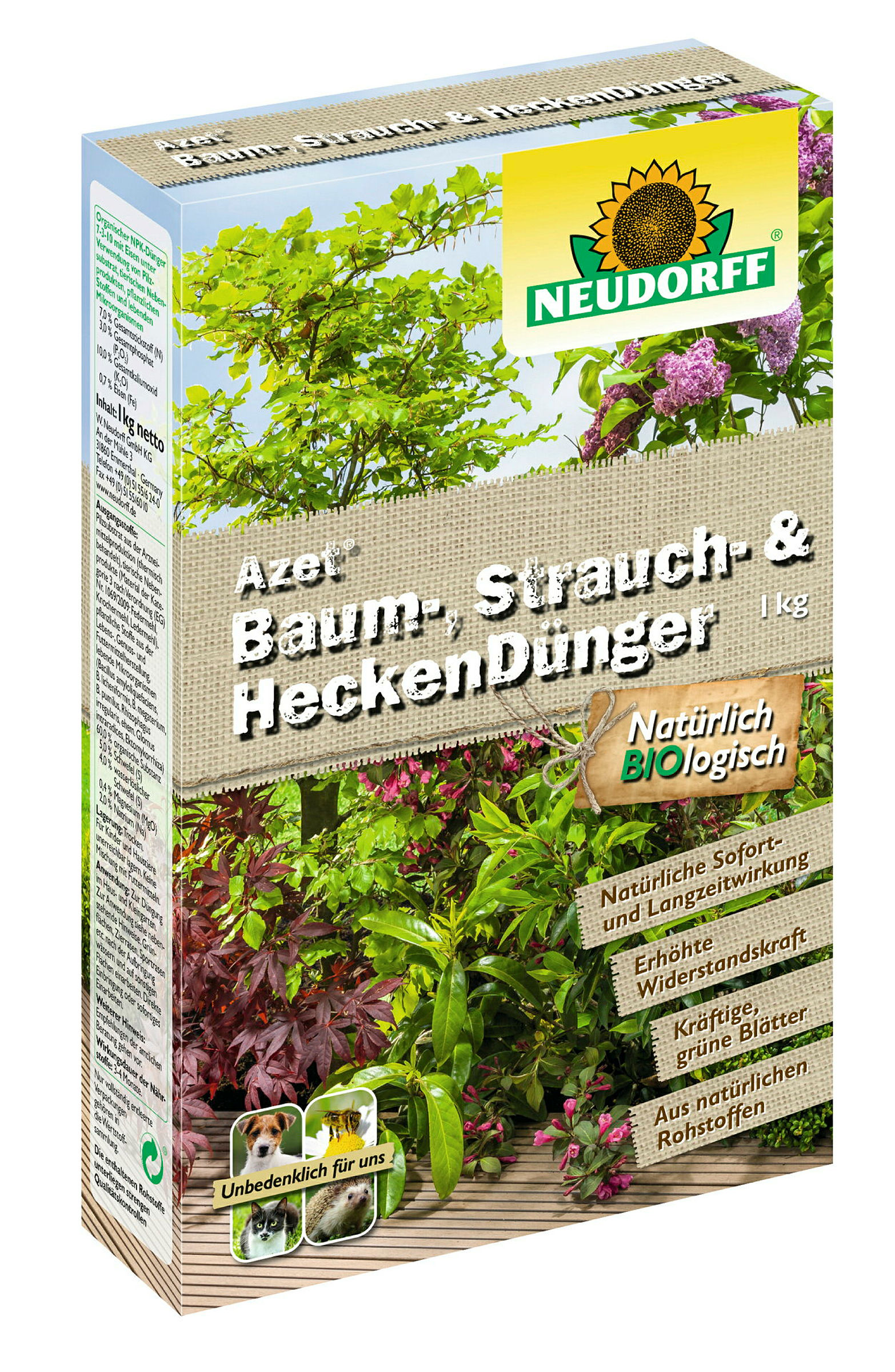 Neudorff Azet Baum-, Strauch-und HeckenDünger, 1 kg