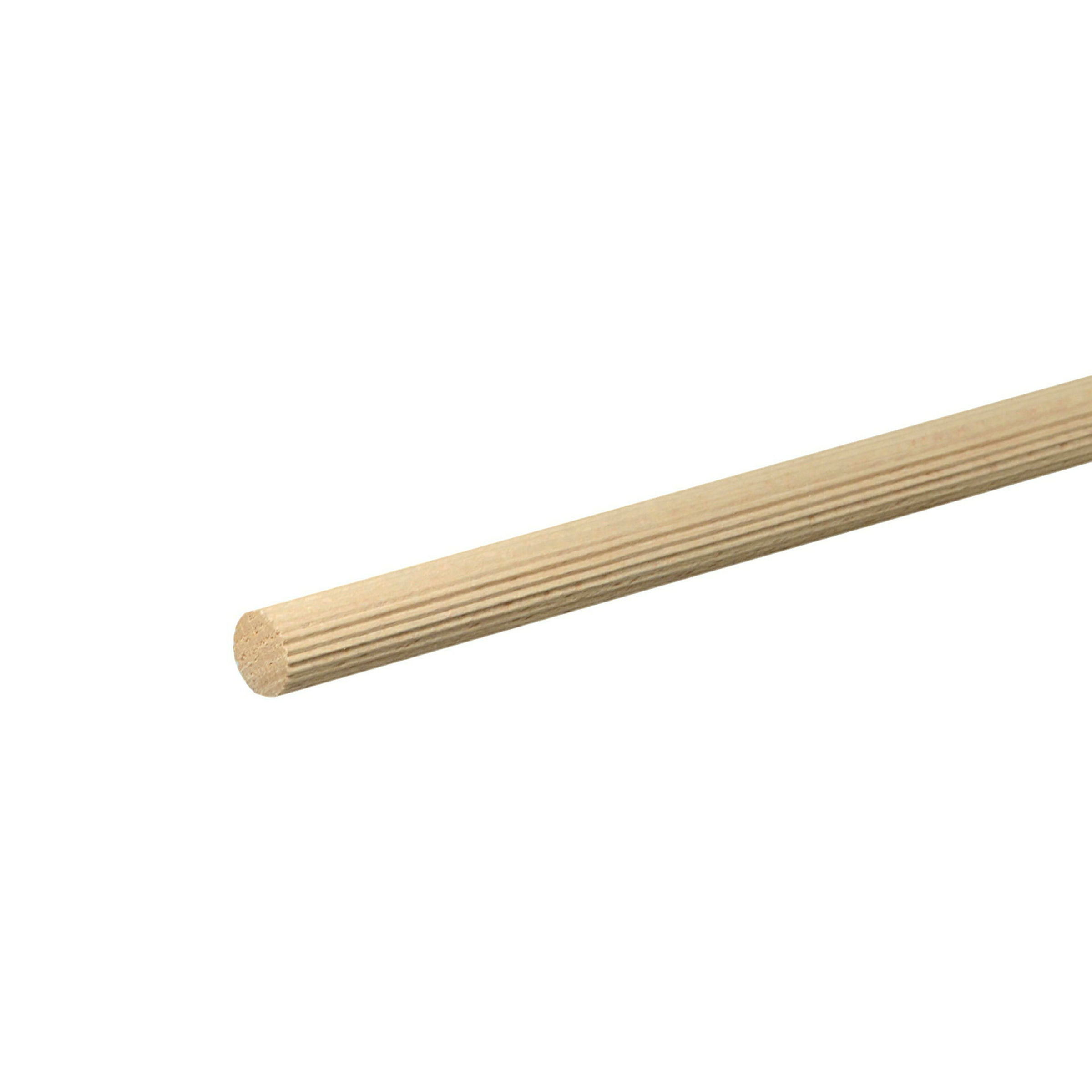 Rundstab gerillt (Dübel) Buche 14mm, 100cm