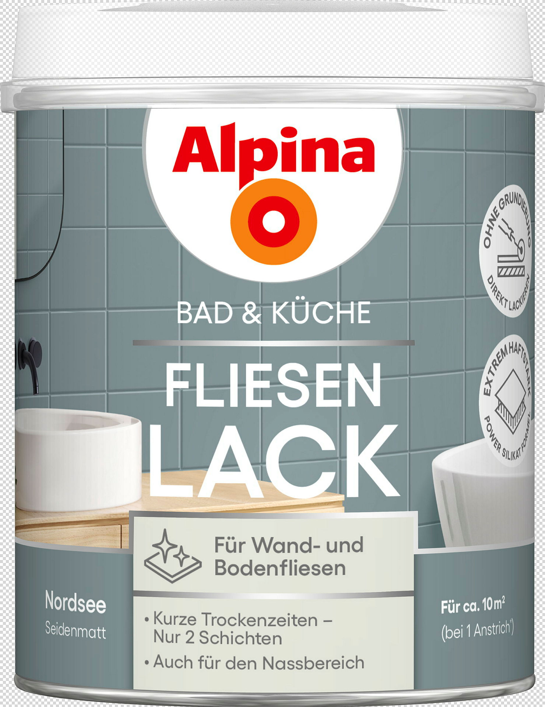 Alpina Bad & Küche Fliesen-Lack Nordsee SM 750ml