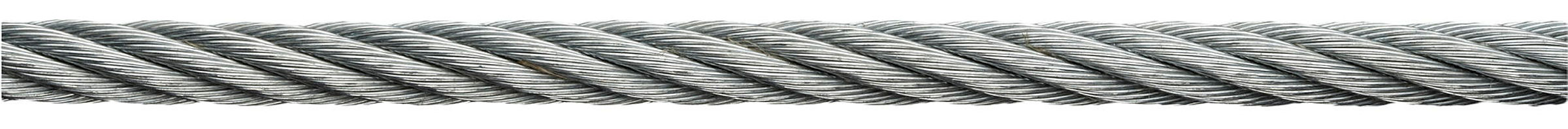 Stahldrahtseil, verzinkt (Spule) 6 x 7 + FE, 5 mm, Tragkr. 290 kg, 150 m