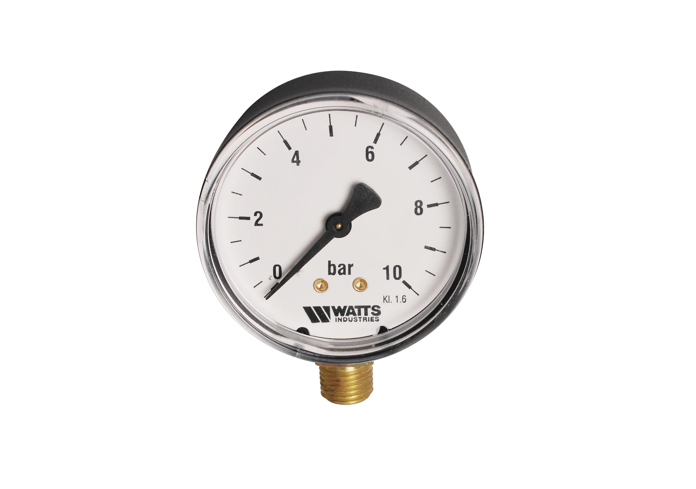 RF-Manometer, Anschluss unten, 0 - 10 bar, 63 mm, 1/4''AG