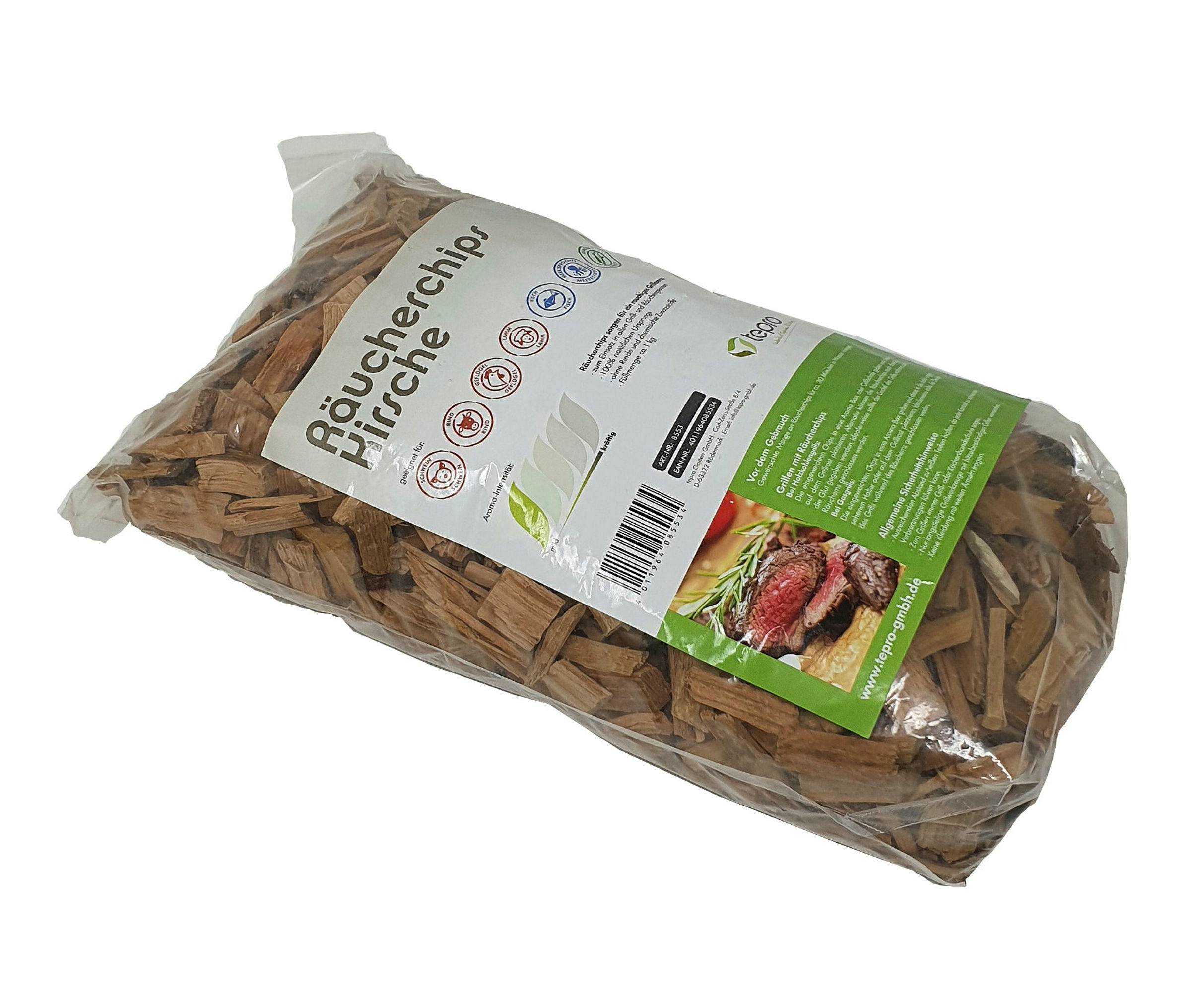 Aromatischer Grillgenuss durch die Räucherchips Kirsche von tepro.