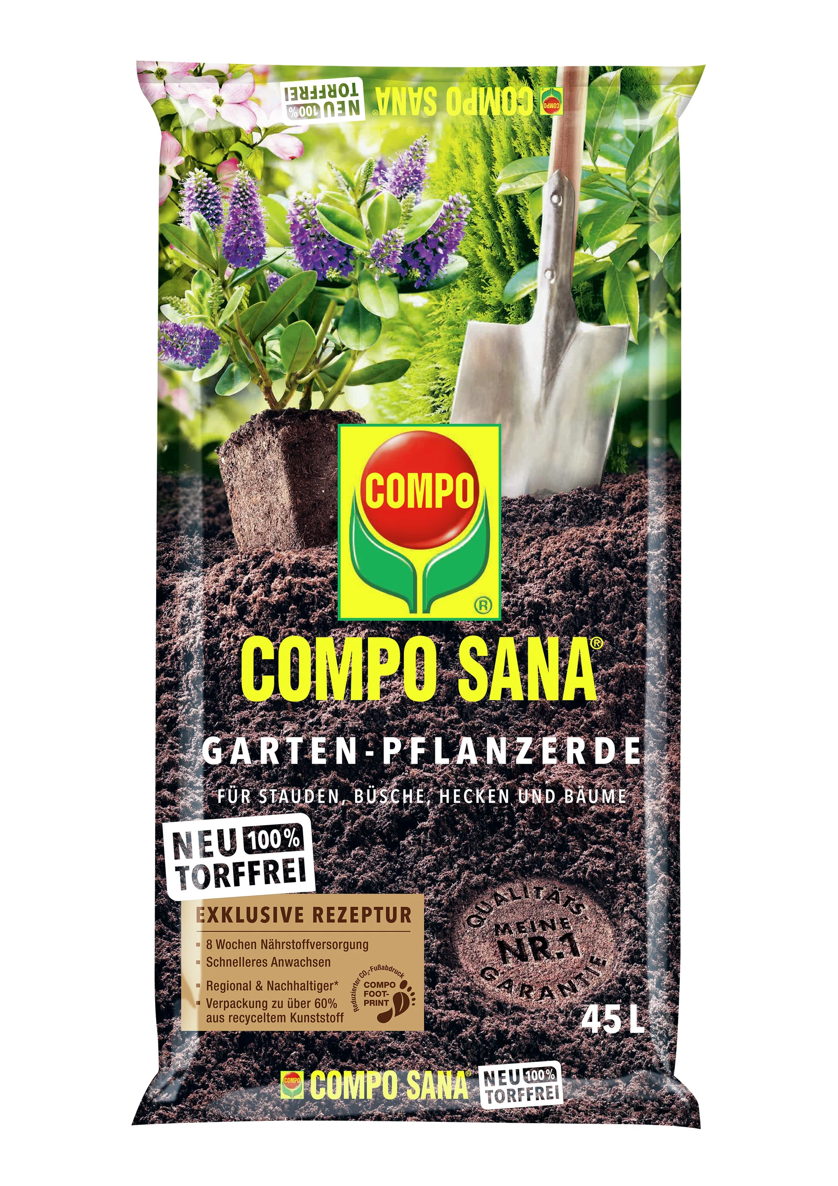 COMPO SANA ®Garten-Pflanzerde, torffrei 45 L