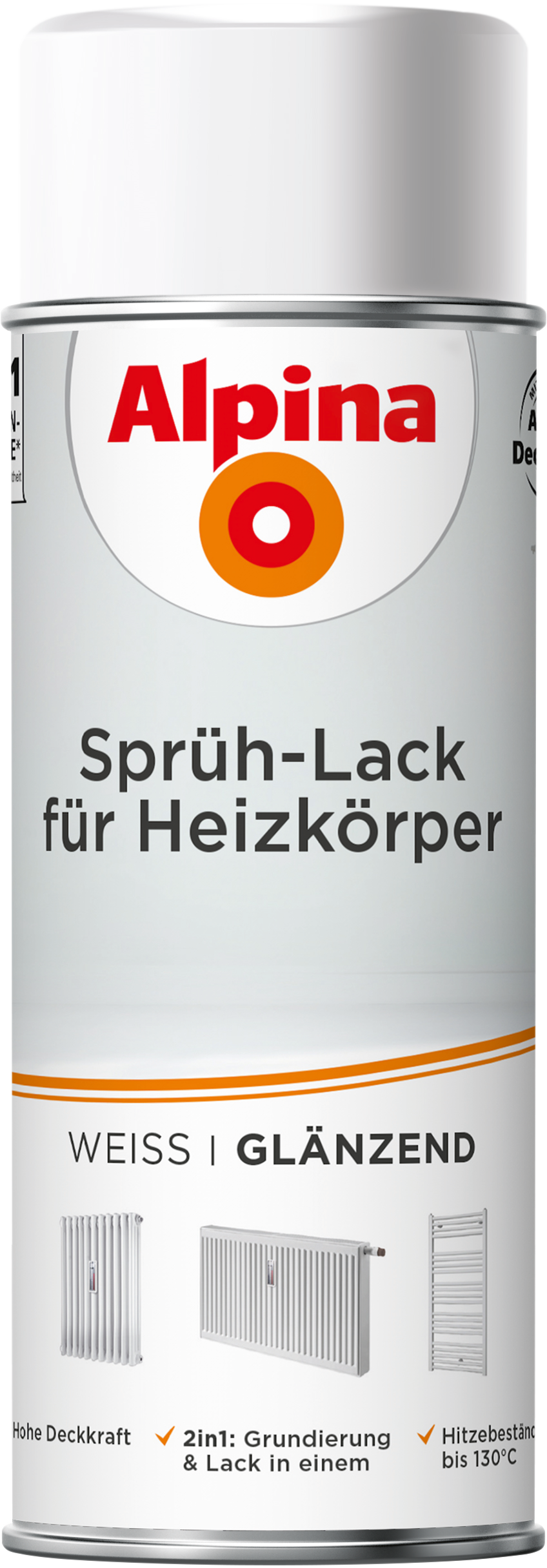 Alpina Sprüh-Lack für Heizkörper 400ml glänzend