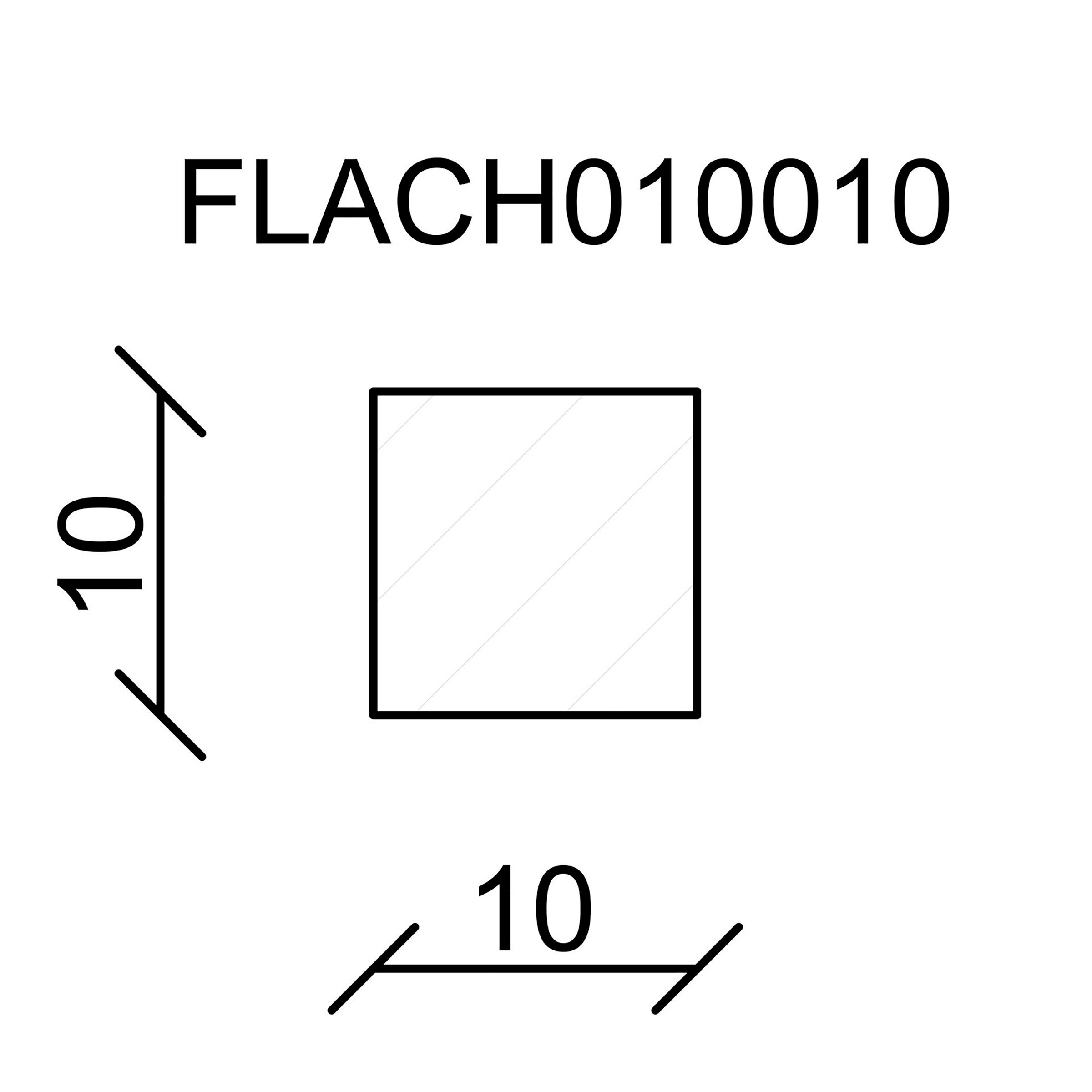 Quadratleiste Buche 10x10x950mm roh