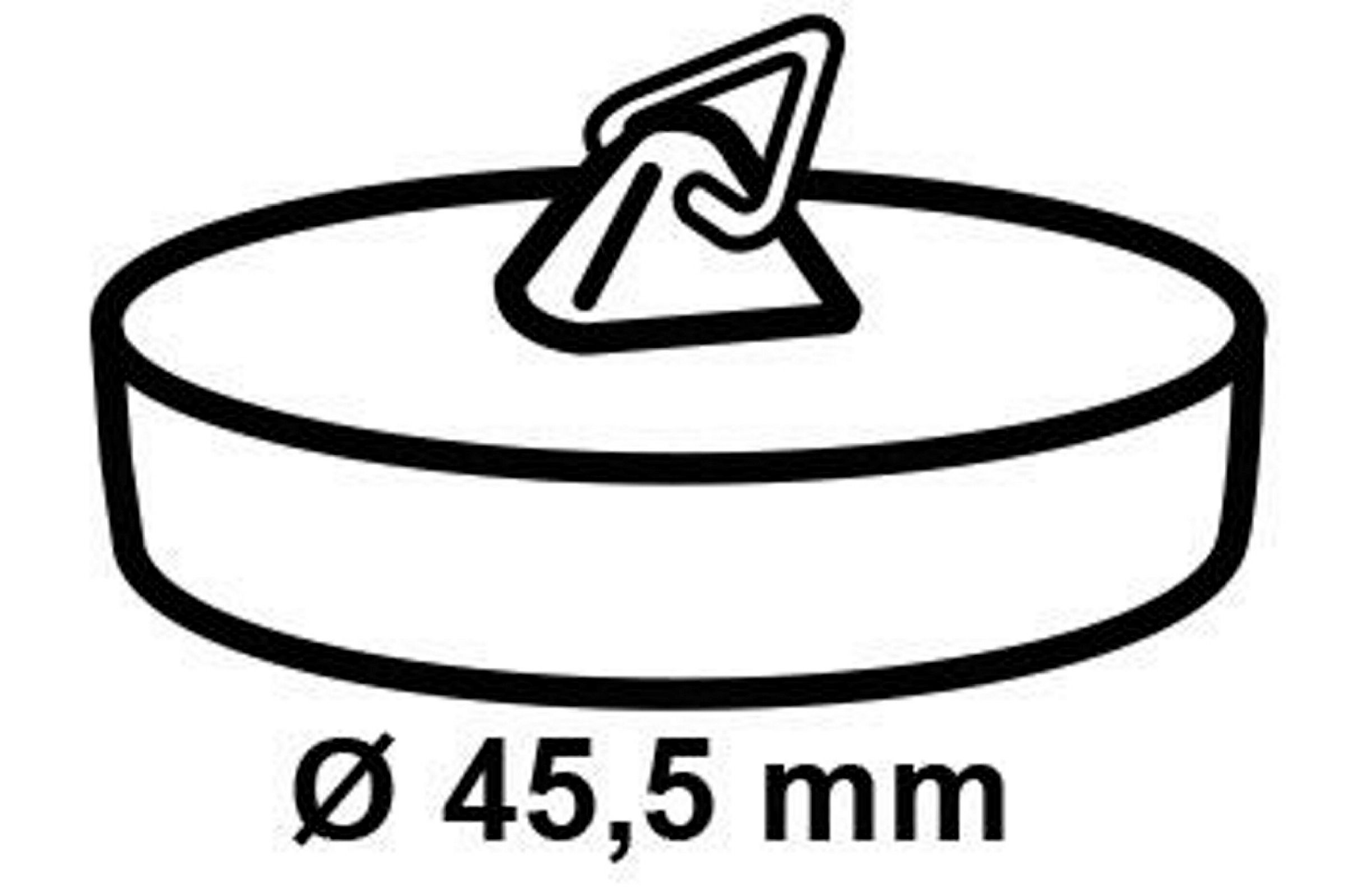 Ventilstopfen, 45,5 mm, magnetisch, für Badewanne