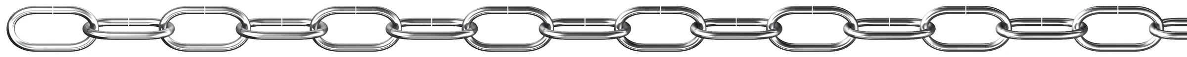 Zierkette, (Serie 80) (Spule) 2 mm (T)-12,5 mm Stahl vernickelt, 10 m