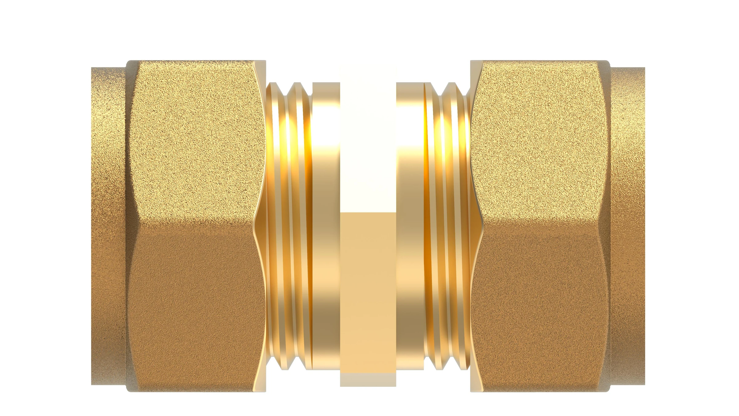 MS Verbindungsstück, blank, 15 mm, Klemmfitting für CU-Roh