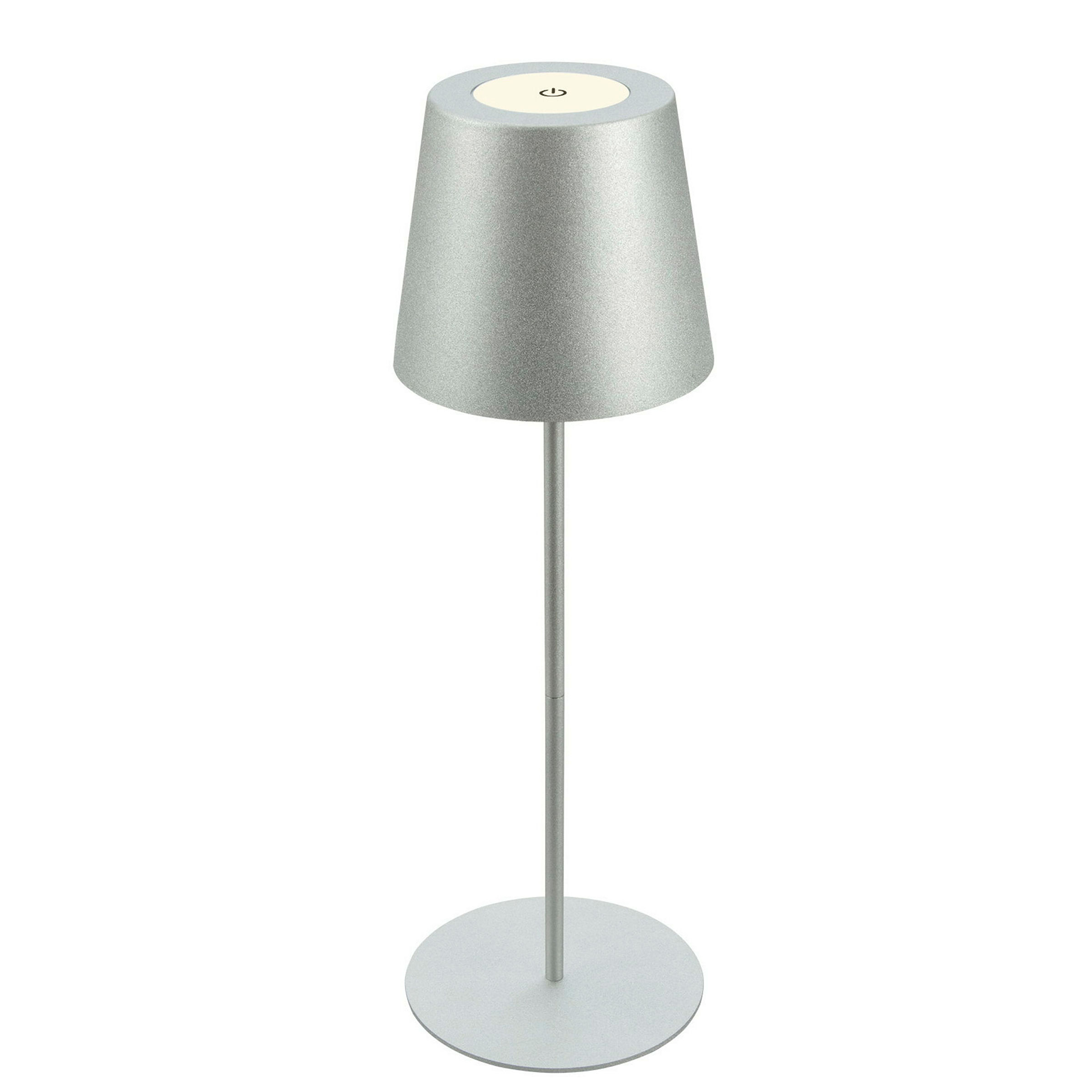 KIKI LED Akku Tischleuchte, IP44, 2,5W, Chrom matt