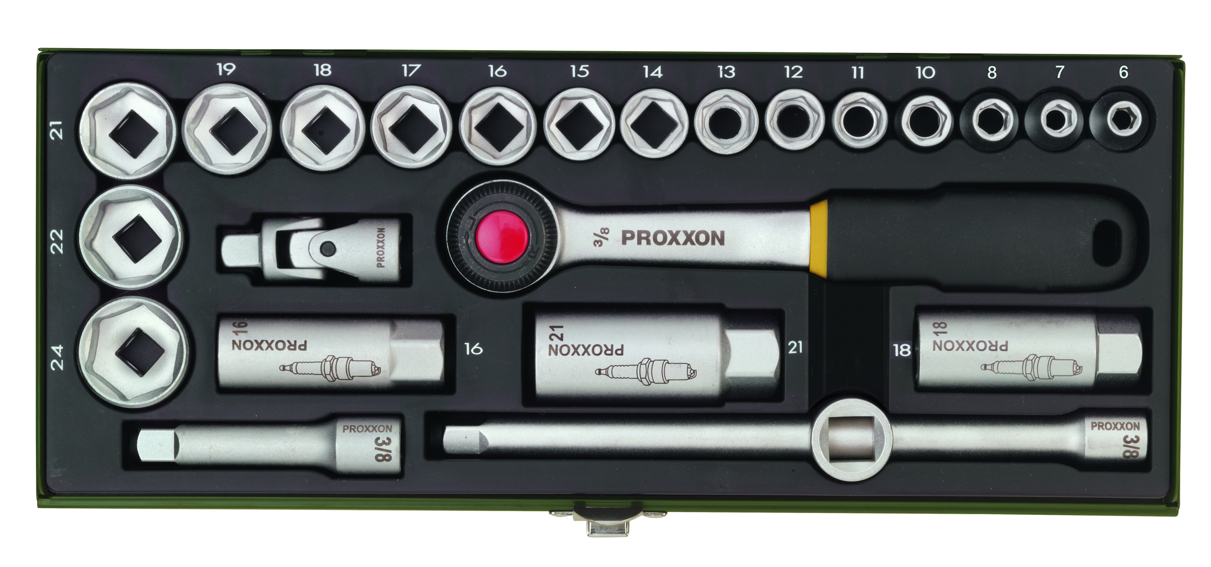 PROXXON-Steckschlüsselsatz, 3/8'' (24-teilig)
