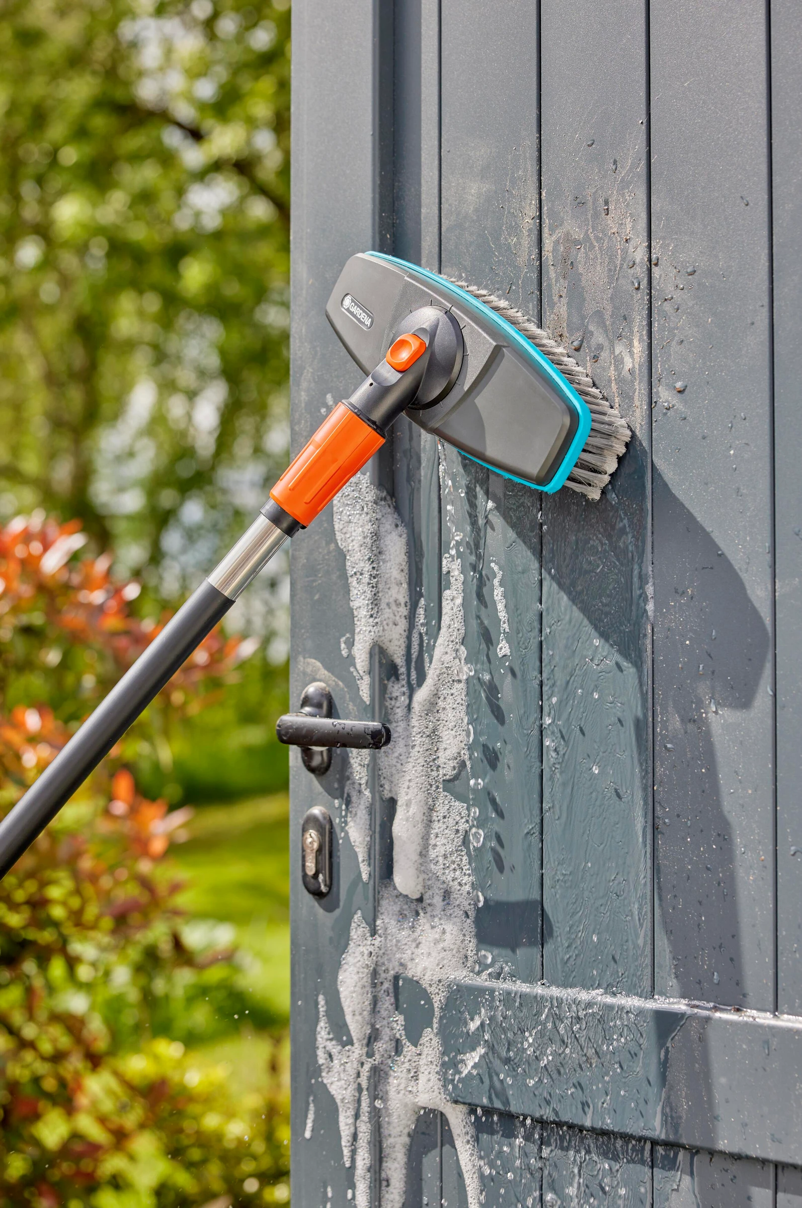 GARDENA Cleansystem Wasch-Set mit Stiel soft, für größere und empfindlicher
