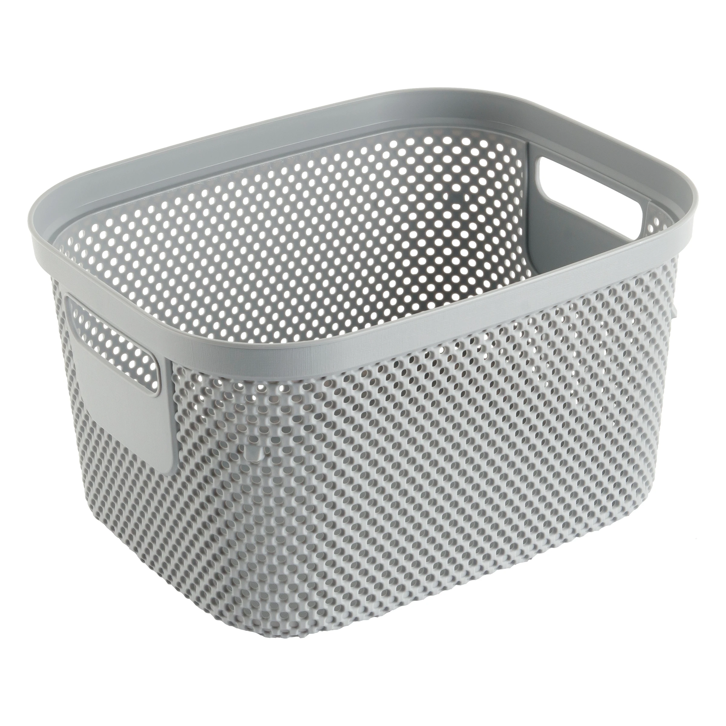 keeeper Aufbewahrungskorb, 6 l, 27 x 21,5 x 15 cm, Stine, Grau