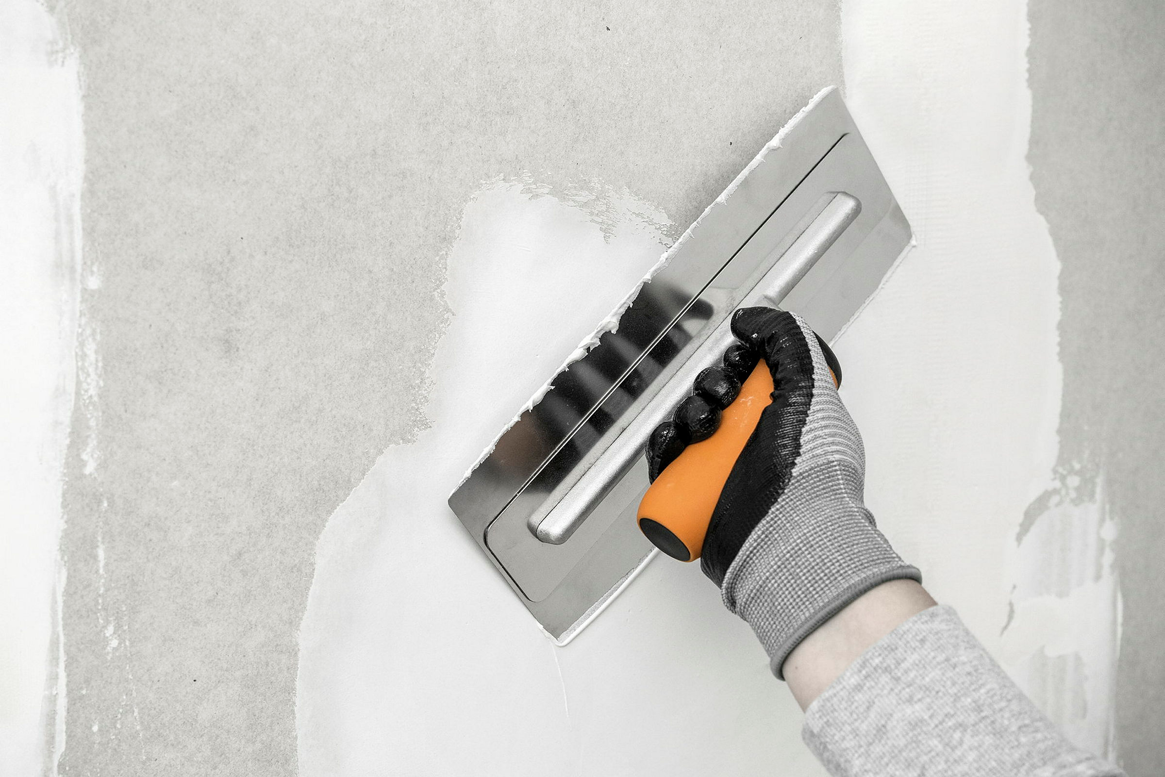 Q4-Glättekelle 280x110mm Doppelblatt Edelstahl 2K-Griff