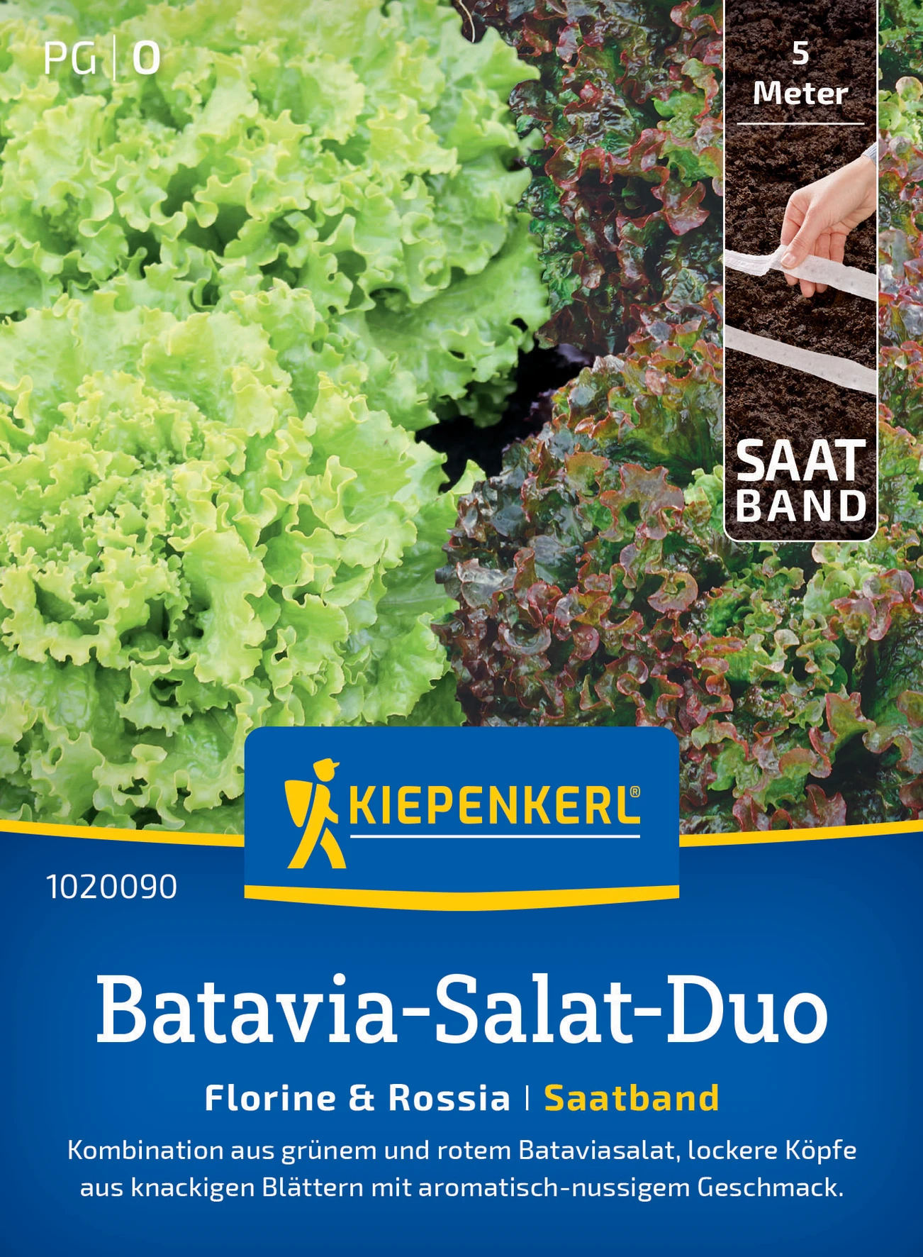 Kiepenkerl Batavia-Salat-Duo Florine & Rossia, Saatband