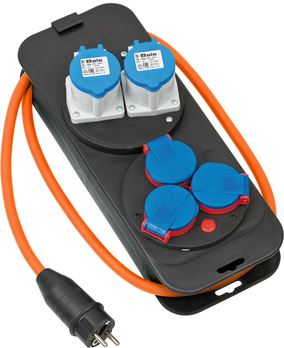 Camping-Stromstation 2xCEE230V/16A 3x230V 15m H07RN-F3G2.5