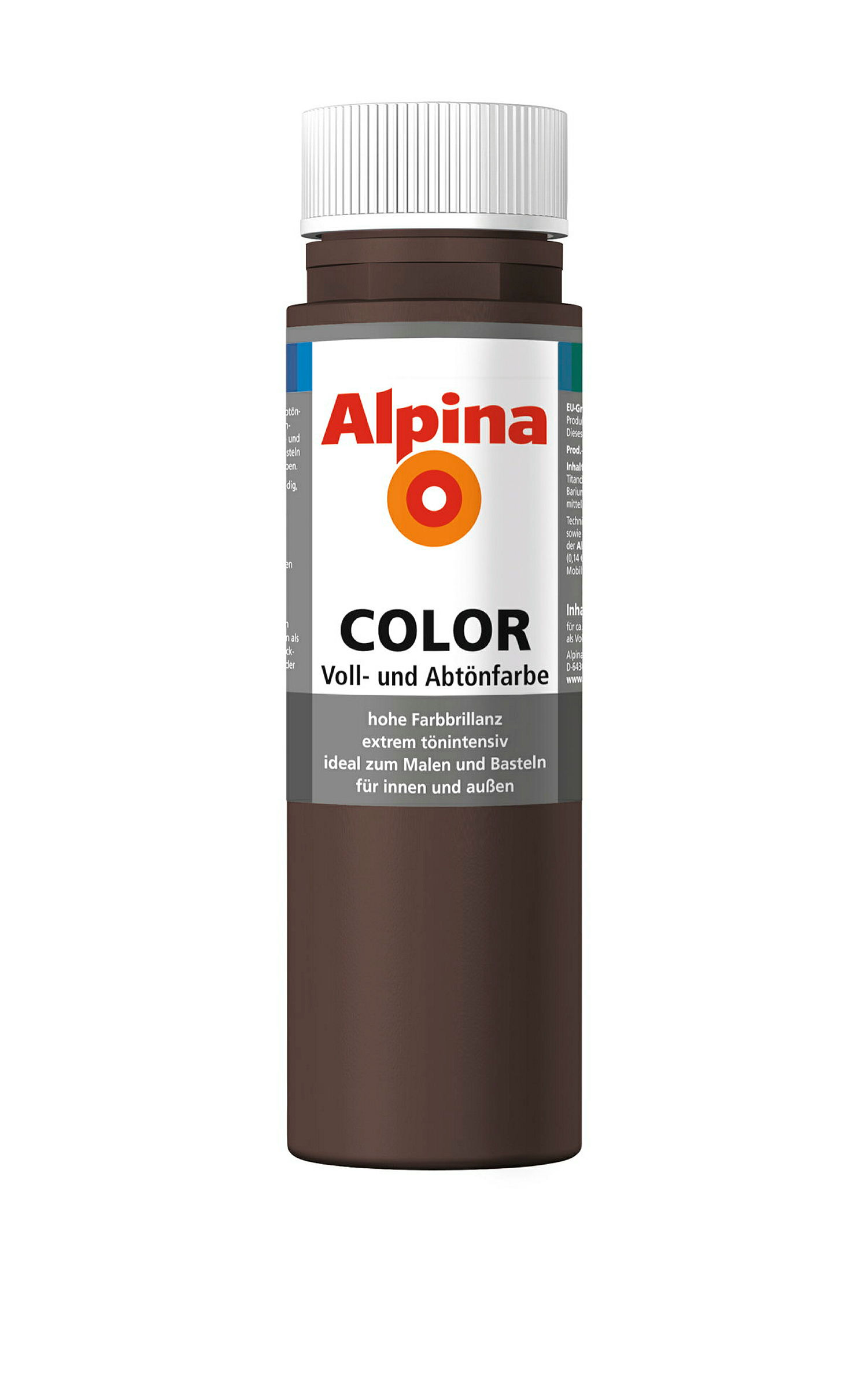 Alpina COLOR Voll- und Abtönfarbe Choco Brown 250ml seidenmatt