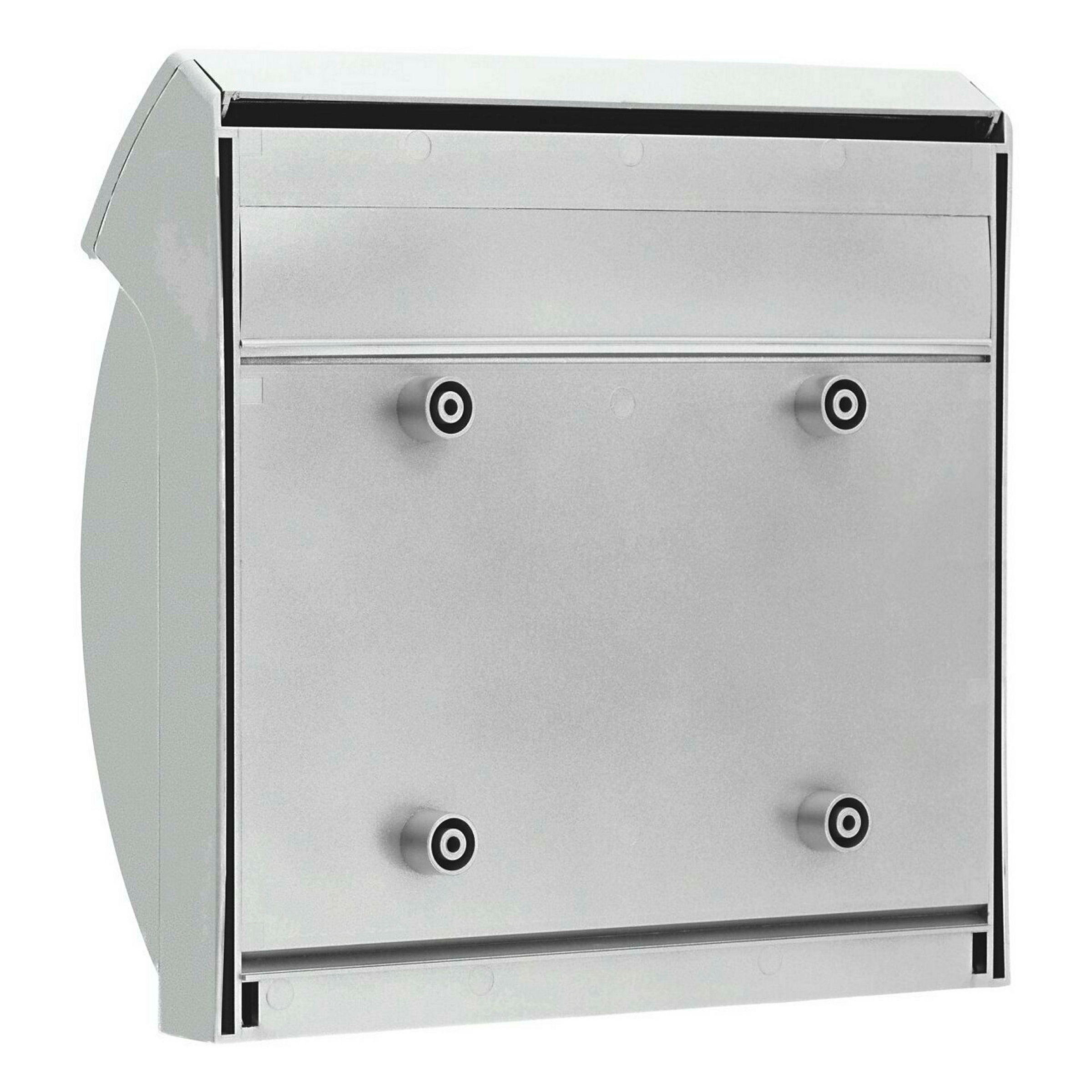 Kunststoff-Briefkasten Classico 4932 Si silber
