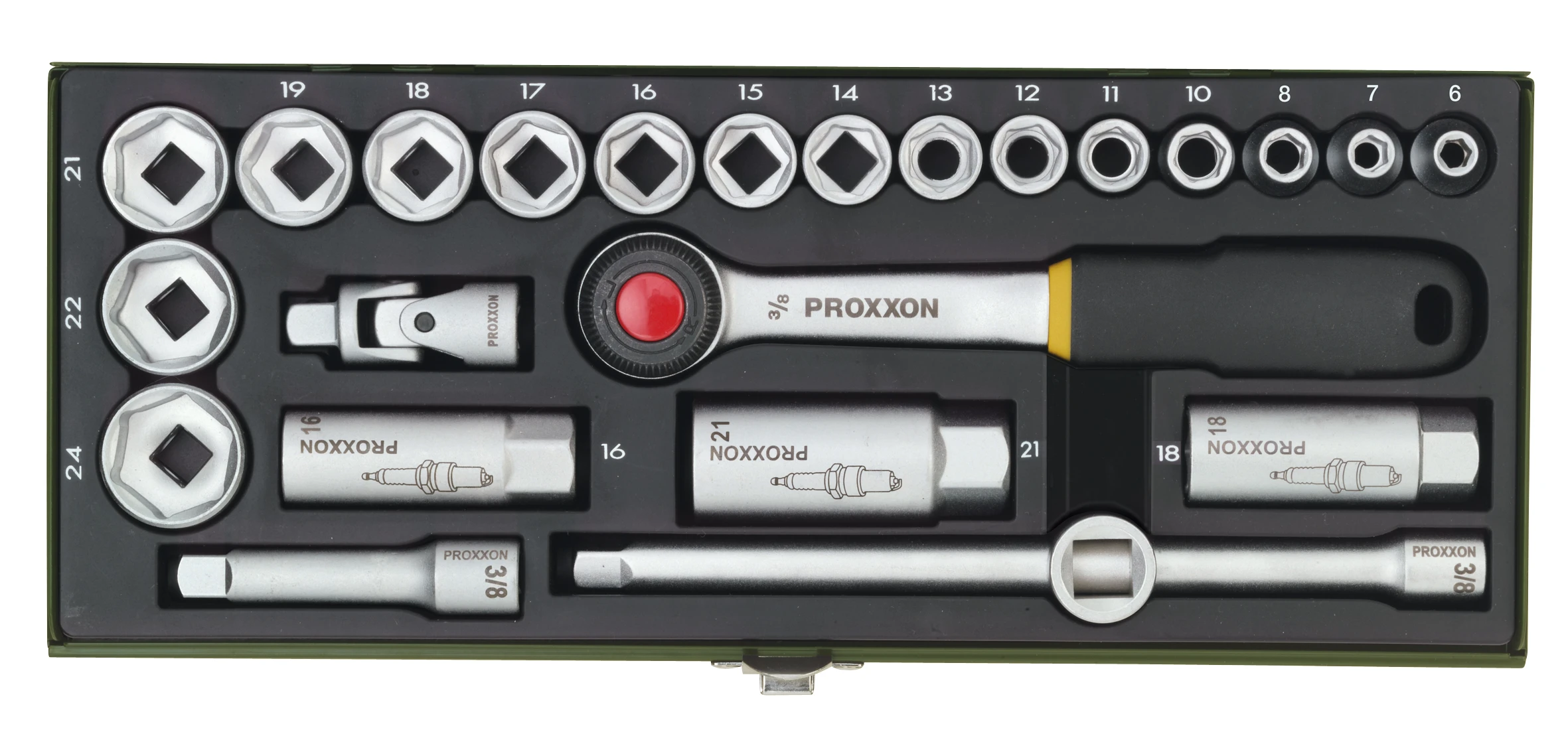 PROXXON-Steckschlüsselsatz, 3/8'' (24-teilig)