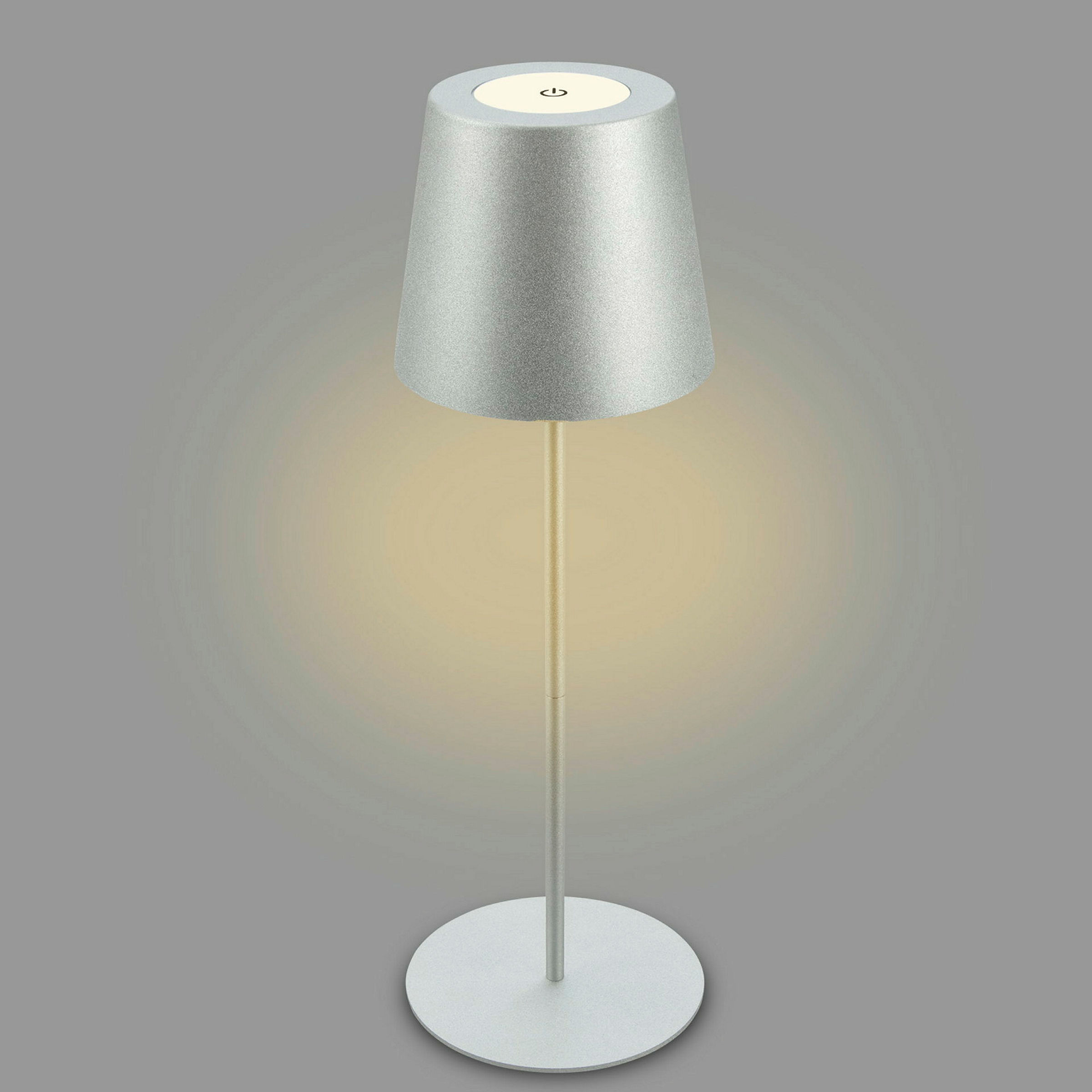 KIKI LED Akku Tischleuchte, IP44, 2,5W, Chrom matt