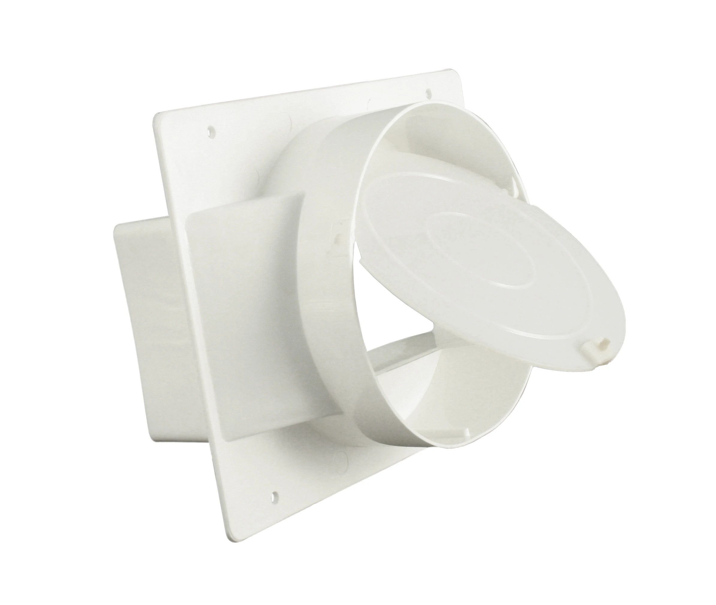 Adapter (rund/eckig), mit Rückstauklappe