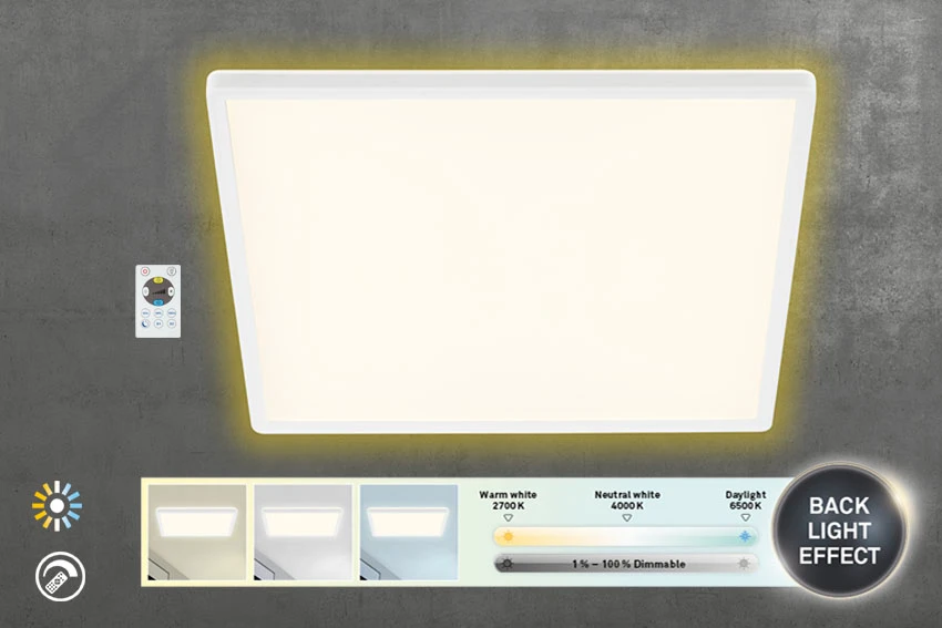 Ultraflaches CCT LED Panel,weiß, 1xLED/22W