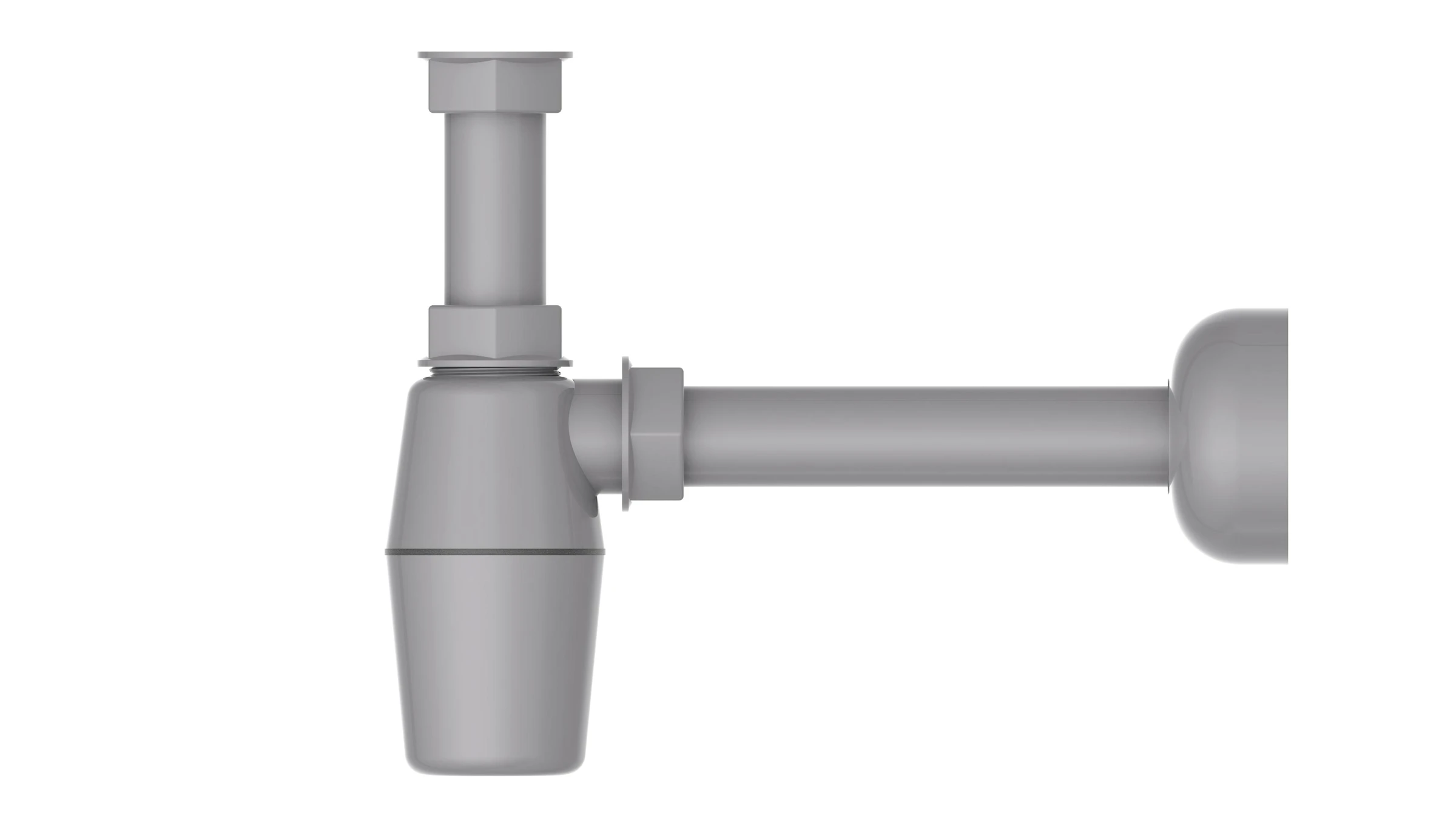 ECO-SAVE KS Flaschensiphon, Grau, 1 1/4'' x 32 mm