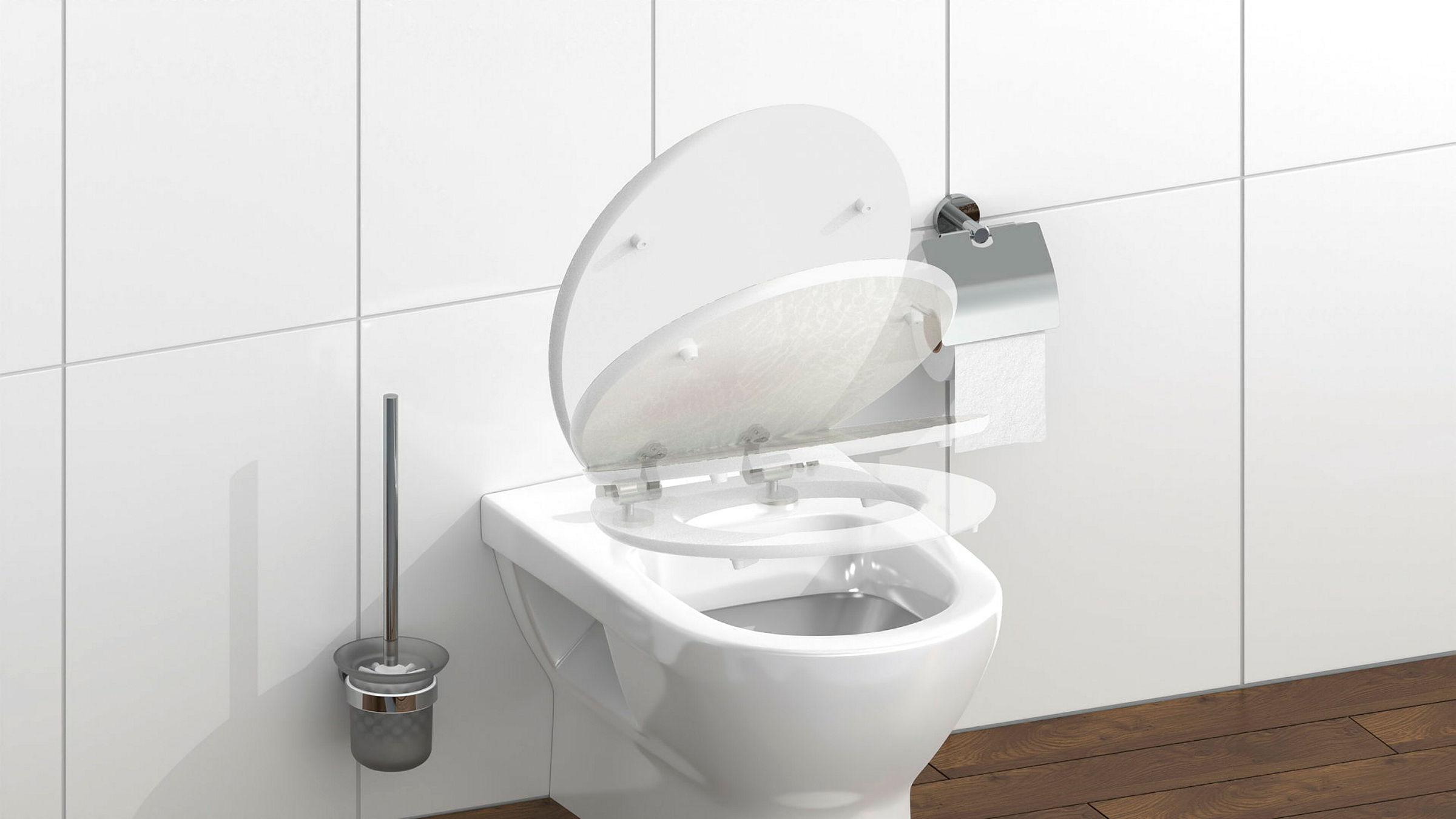 MDF HG WC-Sitz RED STARFISH, mit Absenkautomatik