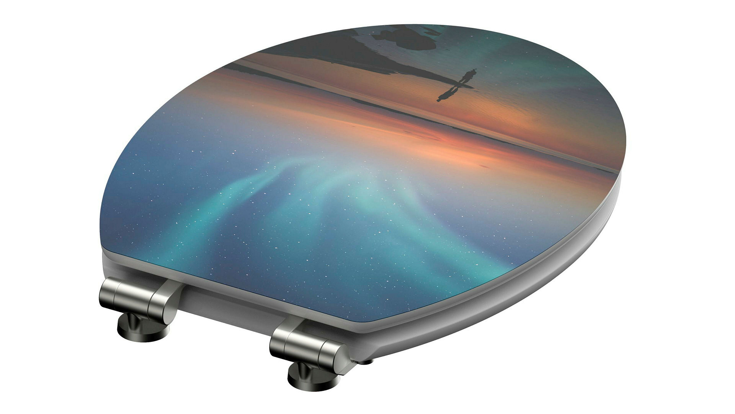 MDF HG WC-Sitz POLAR LIGHTS, mit Absenkautomatik